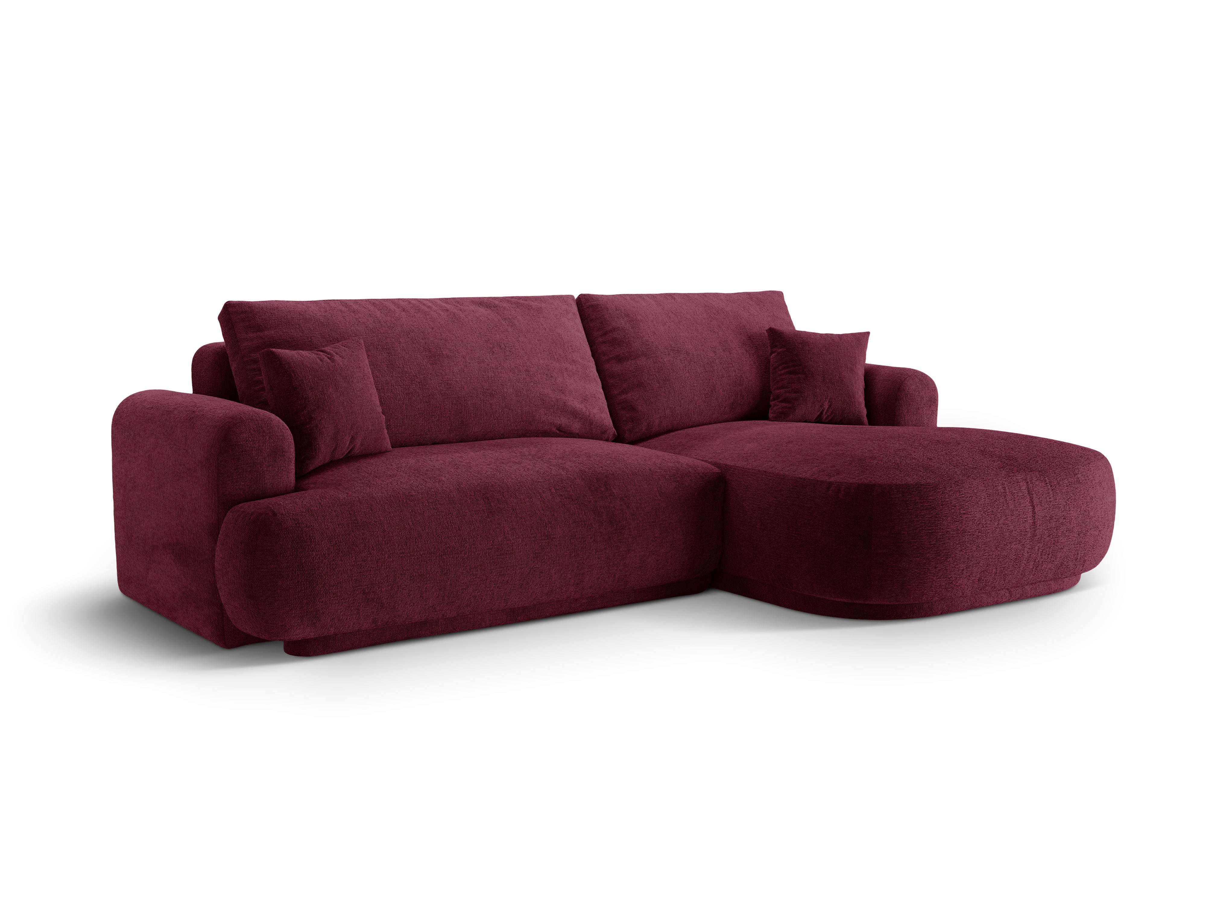 Right -sided corner with Ella Burgundy sleeping function