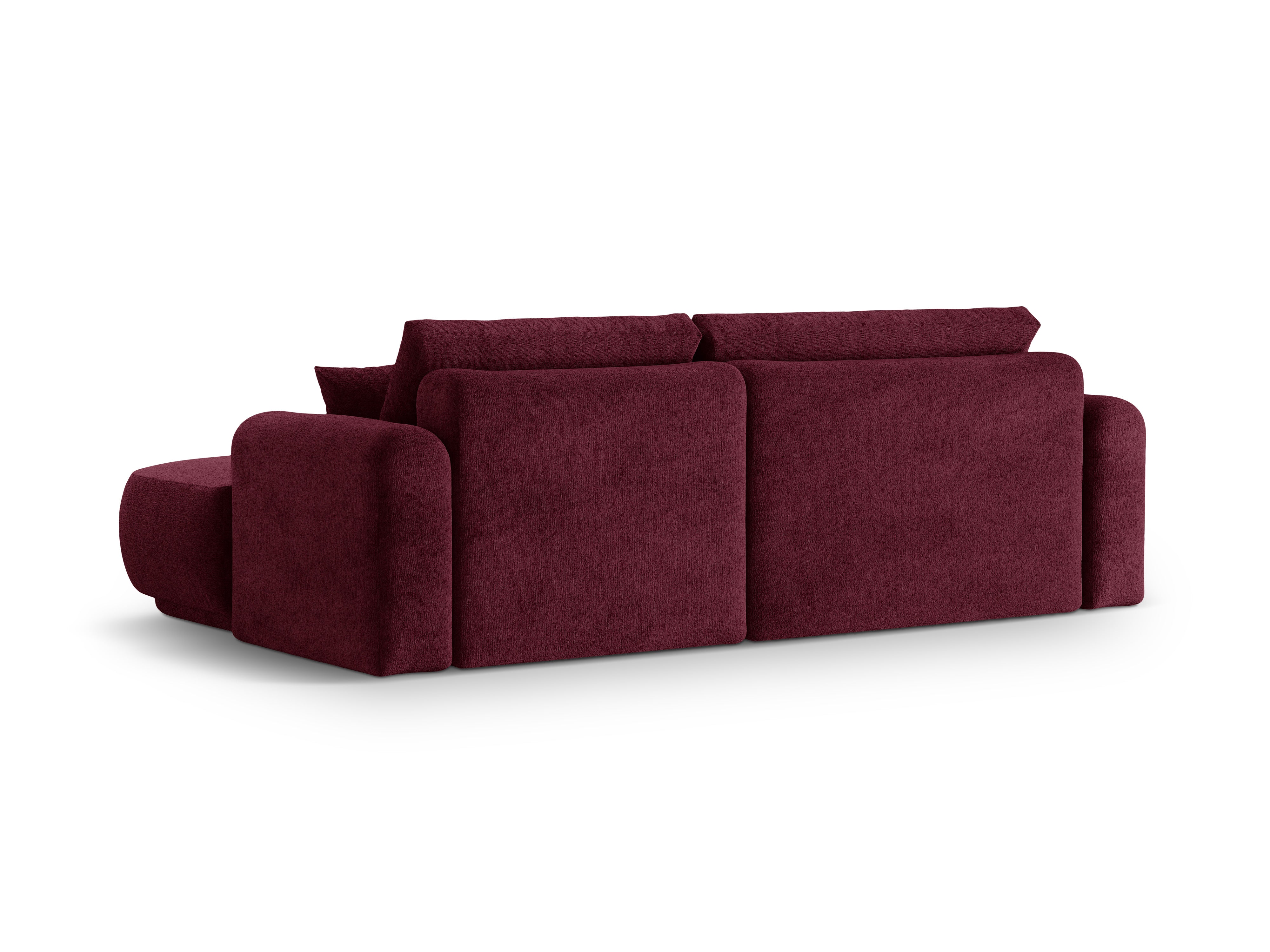 Right -sided corner with Ella Burgundy sleeping function