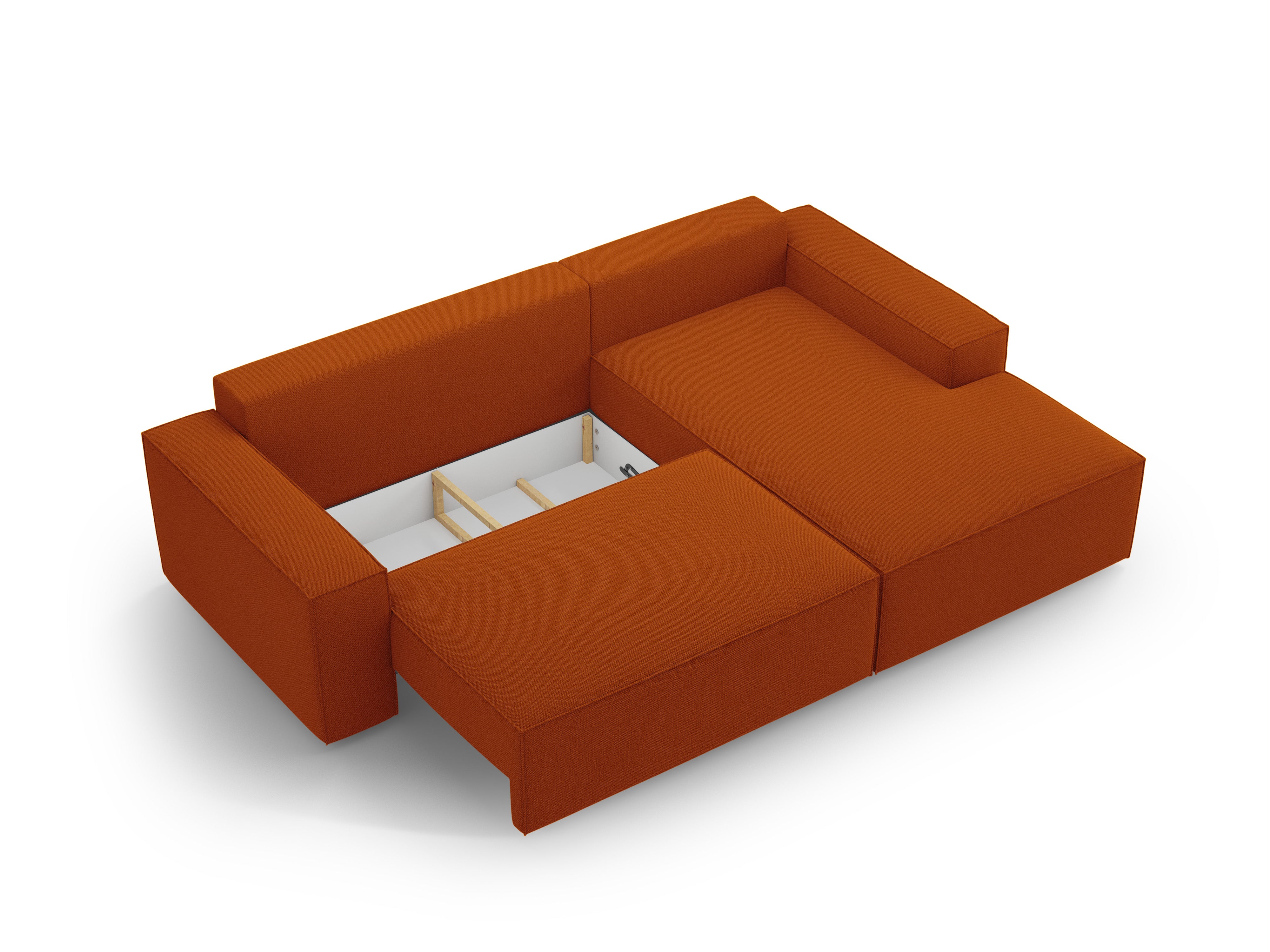 Rechtsseitige Schlafcouch JODIE terrakotta