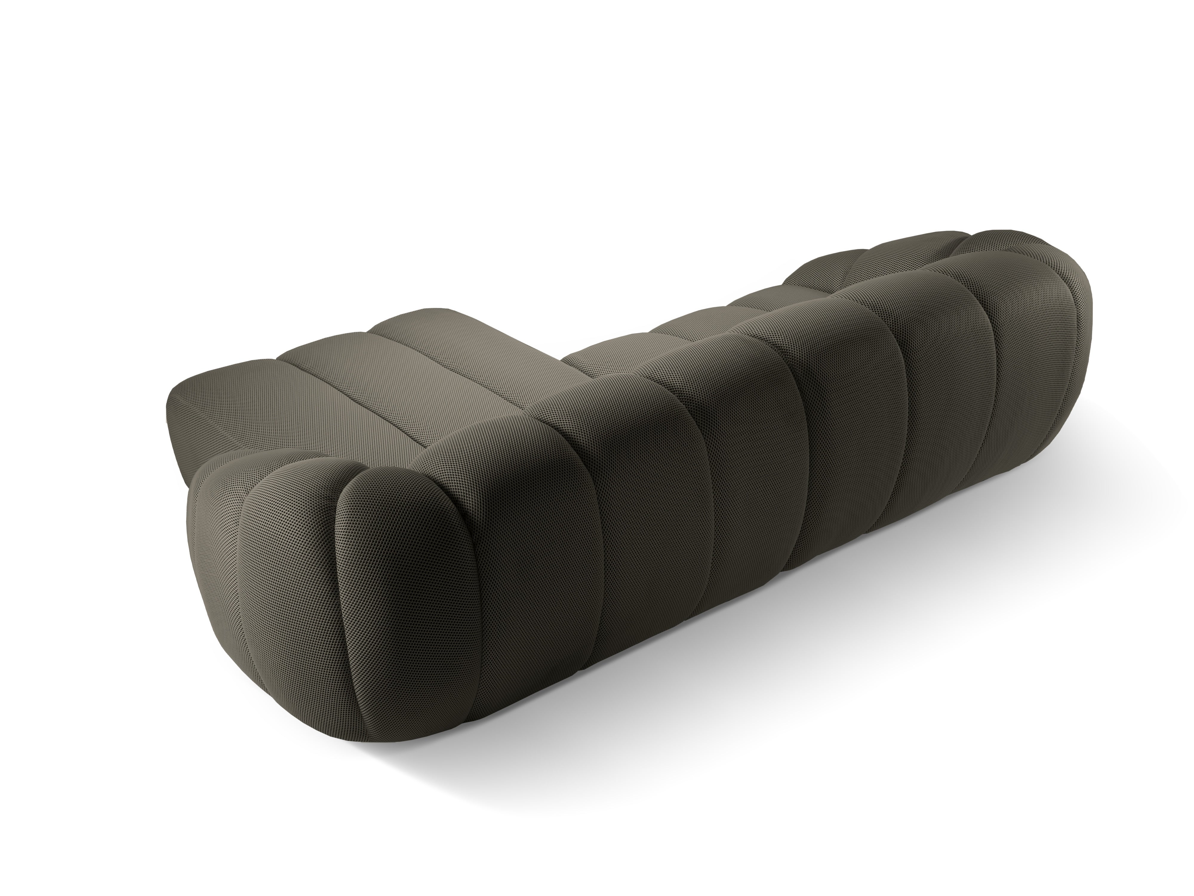 Right Corner Sofa, "Diana", 4 Seats, Steel, 334x182x72
Made in Europe