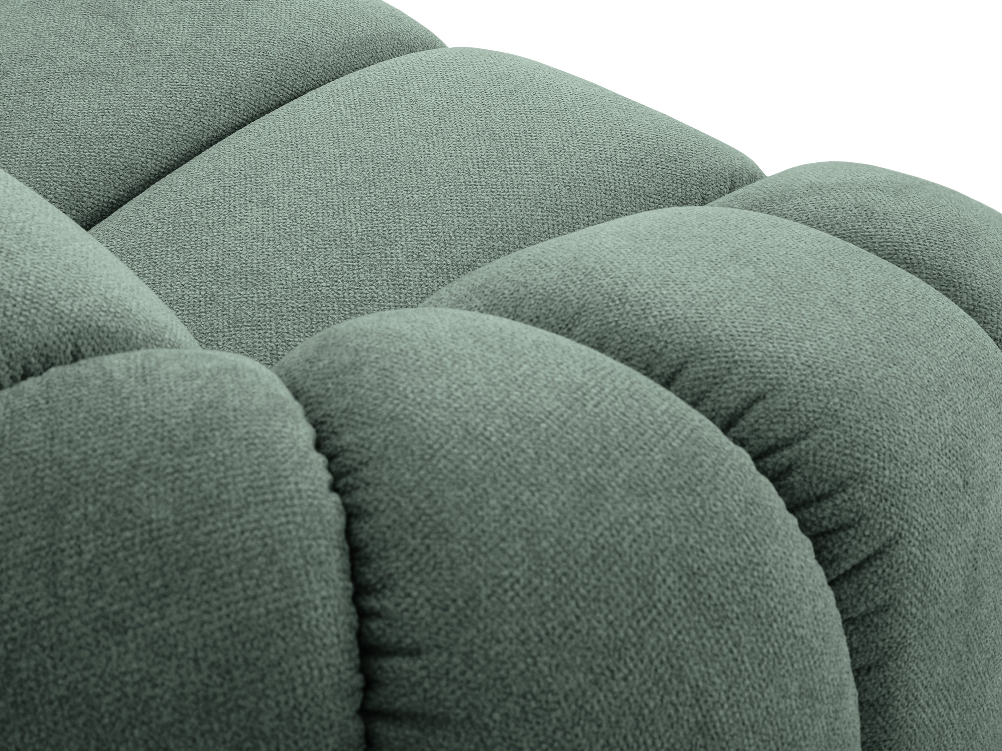 4-seater right-facing corner sofa DIANA mint chenille