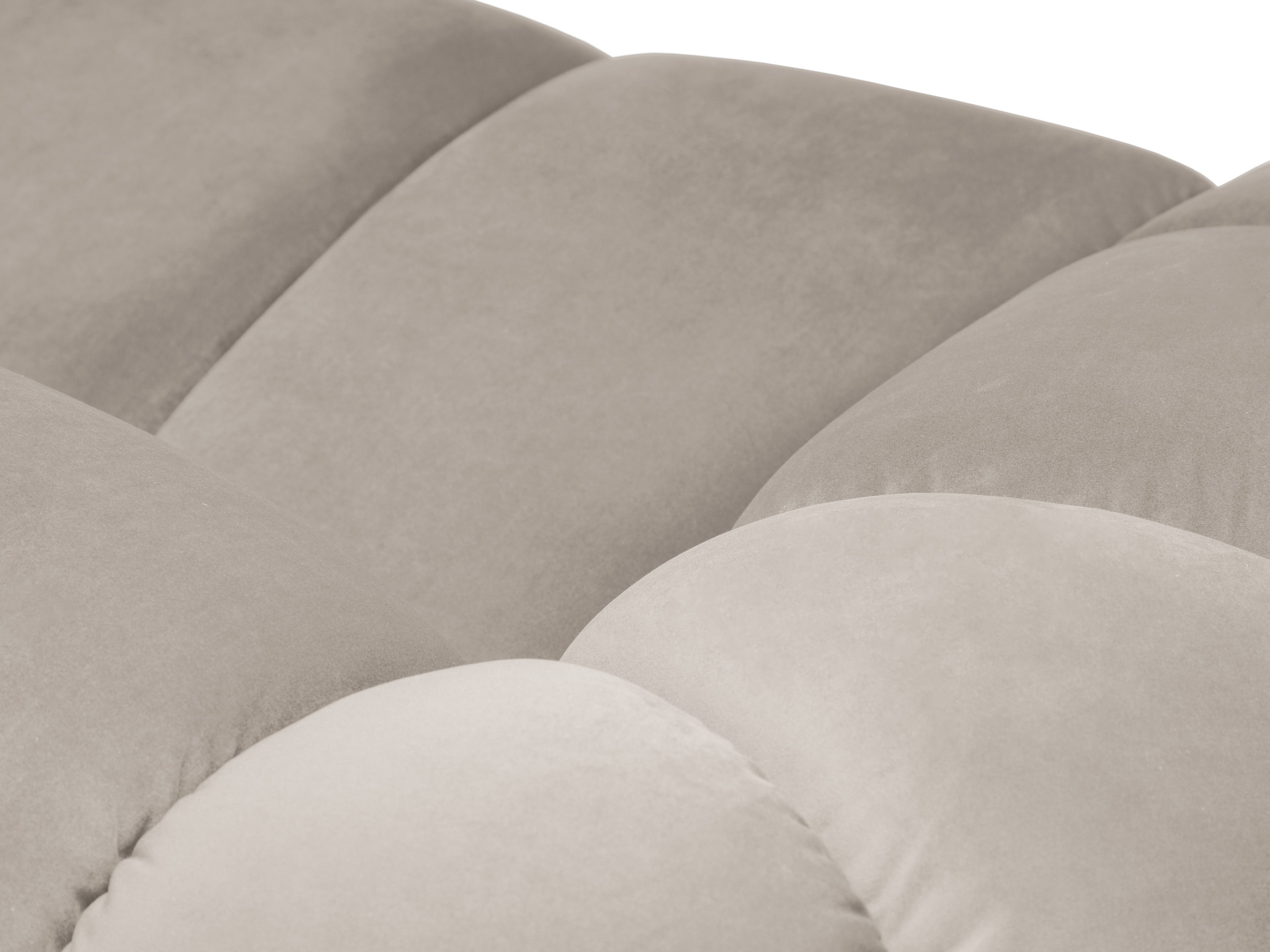 Velvet Right Corner Sofa, "Diana", 4 Seats, Beige, 334x182x72
Made in Europe