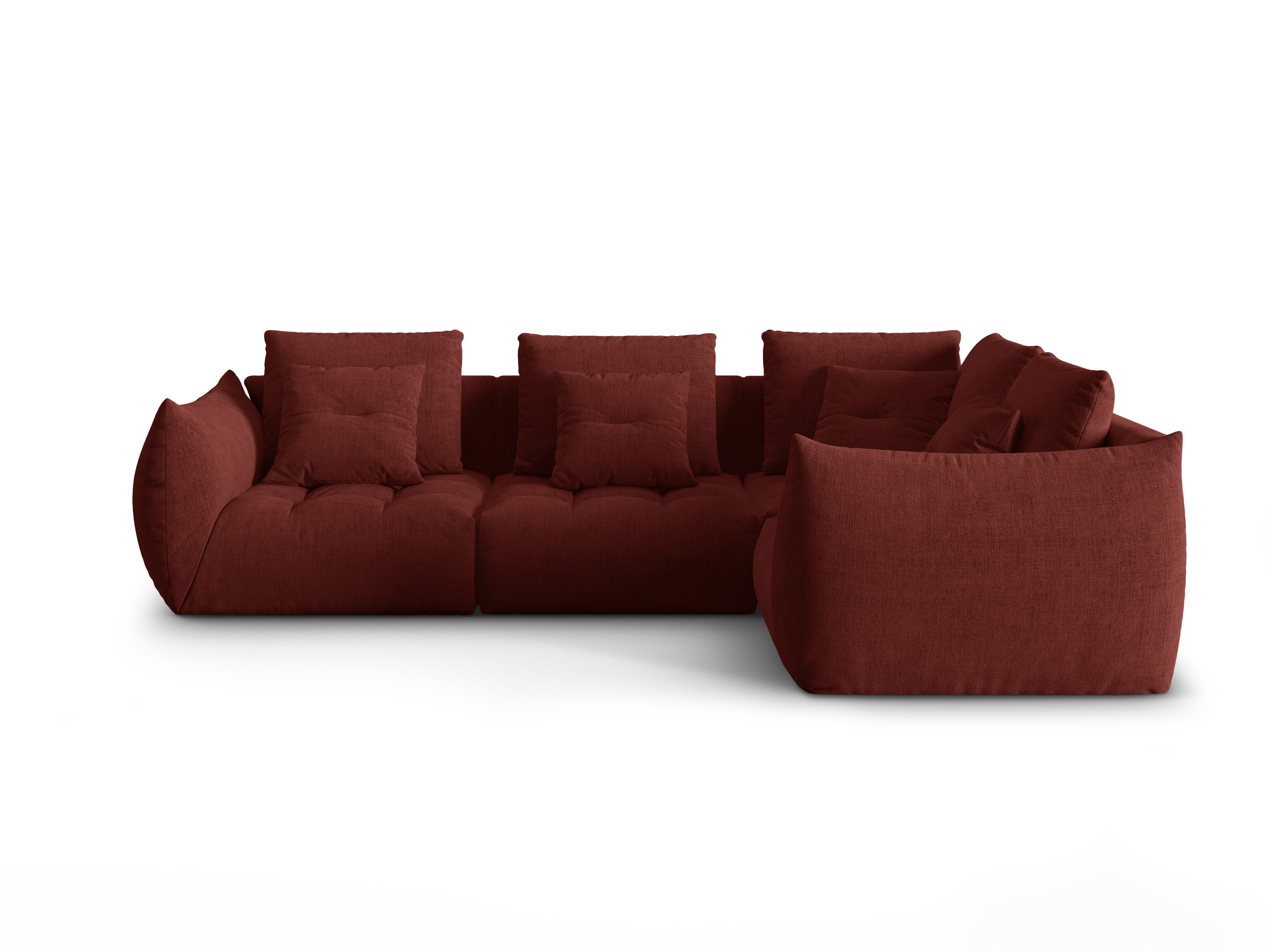 Modular Right Corner Sofa, "Bloom", 3 Seats, Red, 316x216x95
Made in Europe