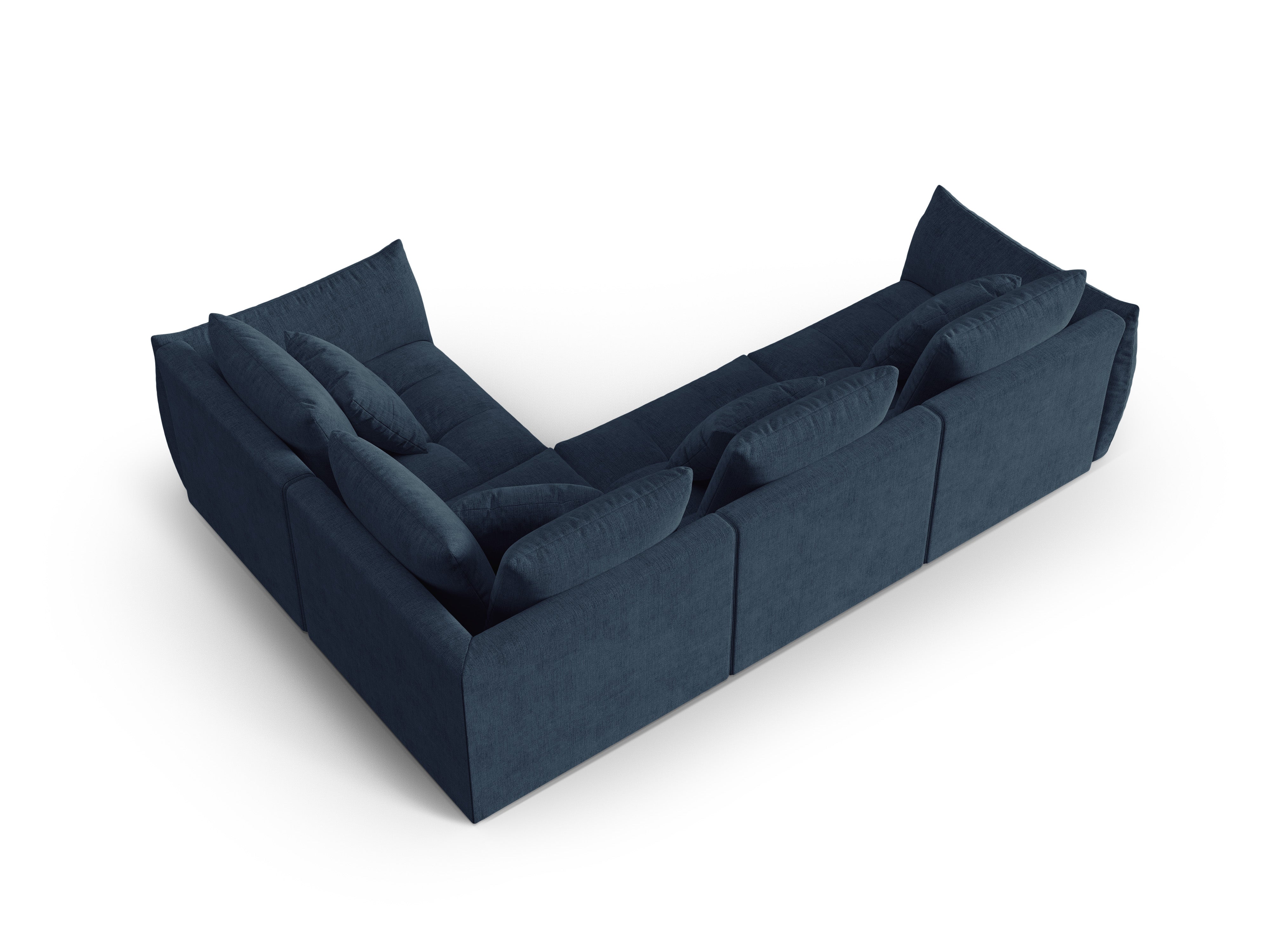 Modular Right Corner Sofa, "Bloom", 3 Seats, Dark Blue, 316x216x95
Made in Europe