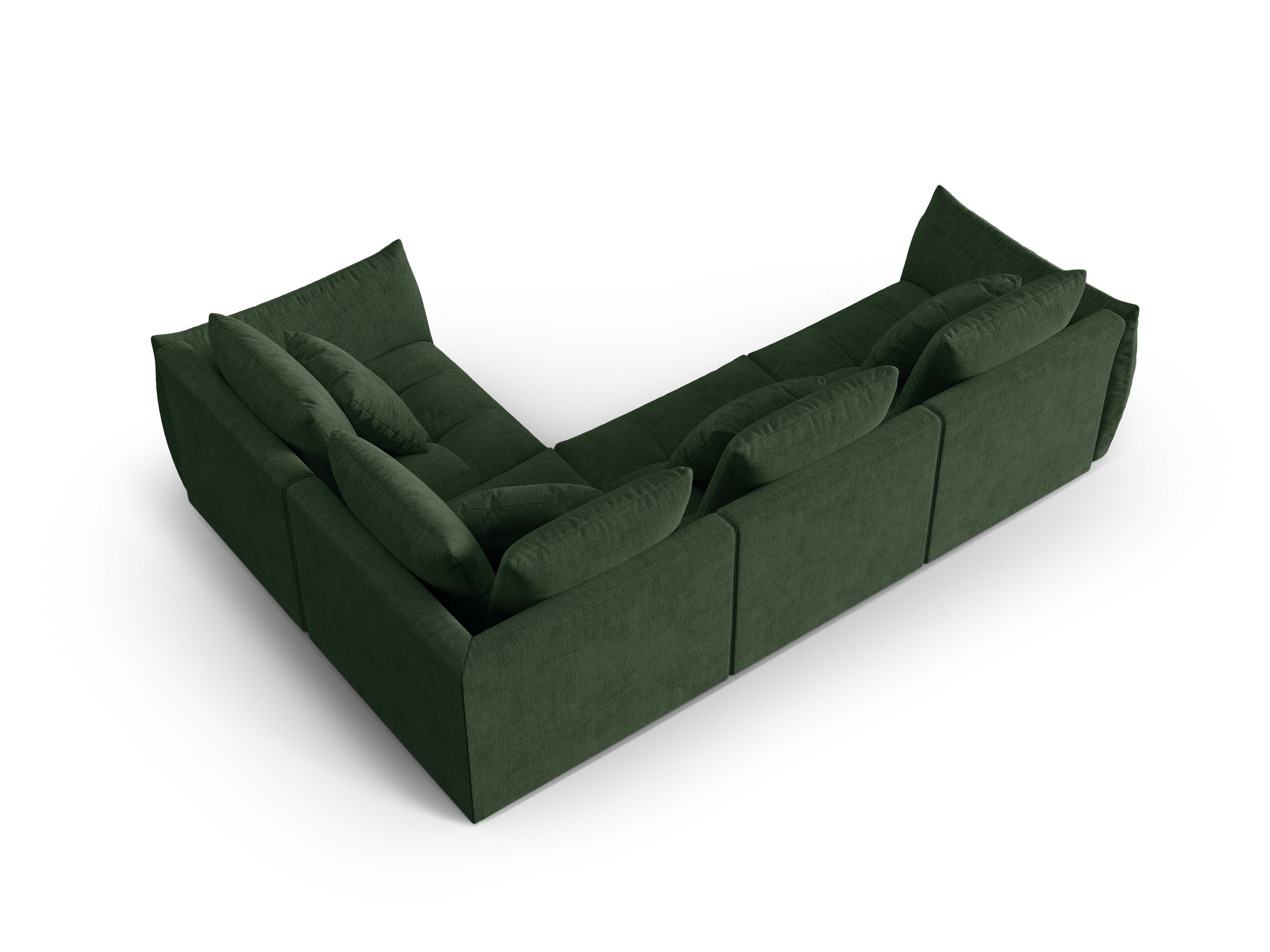 Modularer rechter Ecksofa, "Bloom", 3 Sitze, Moss Green, 316x216x95
In Europa gemacht