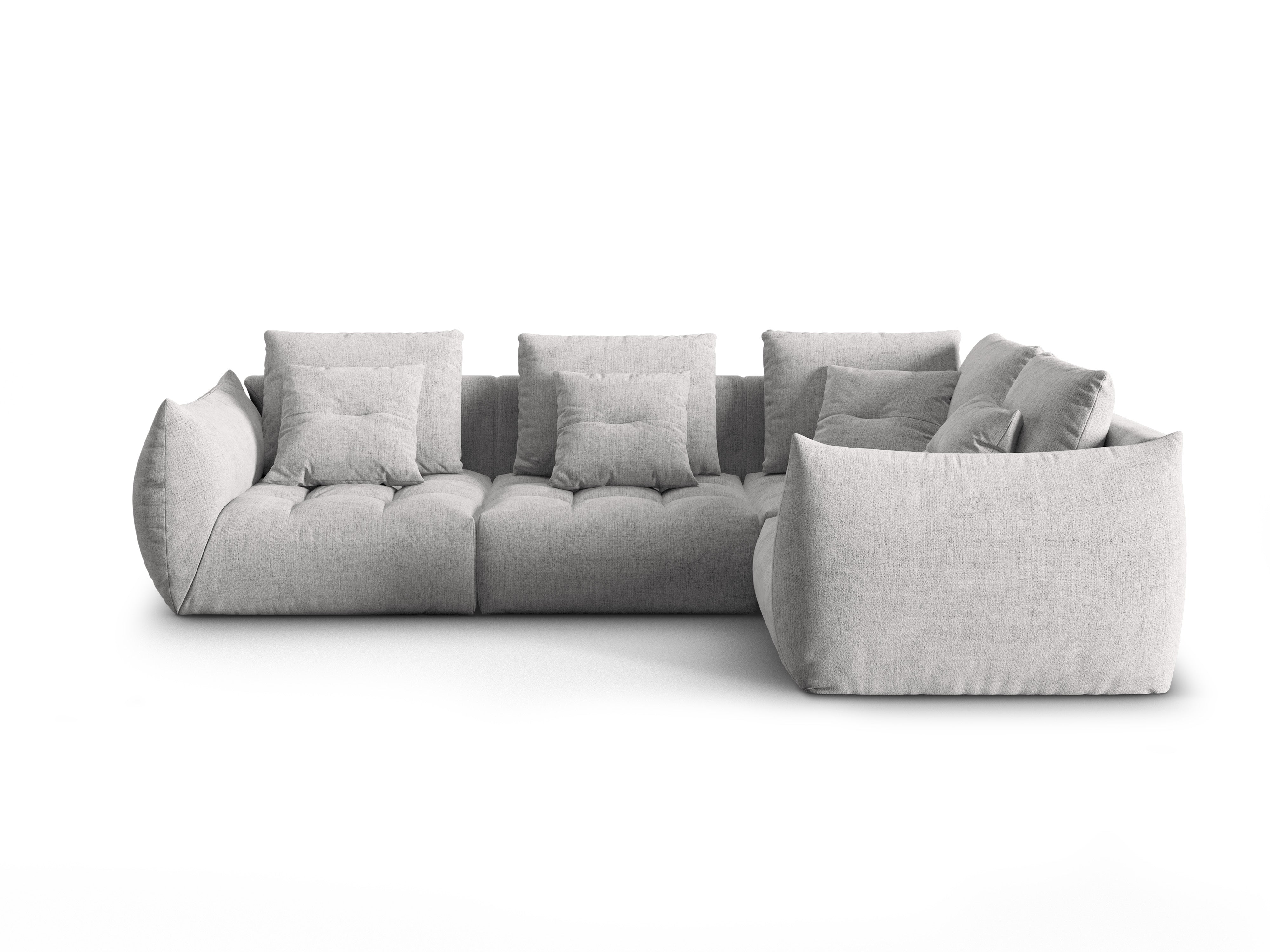 Modularer rechter Ecksofa, "Bloom", 3 Sitze, Silber, 316x216x95
In Europa gemacht