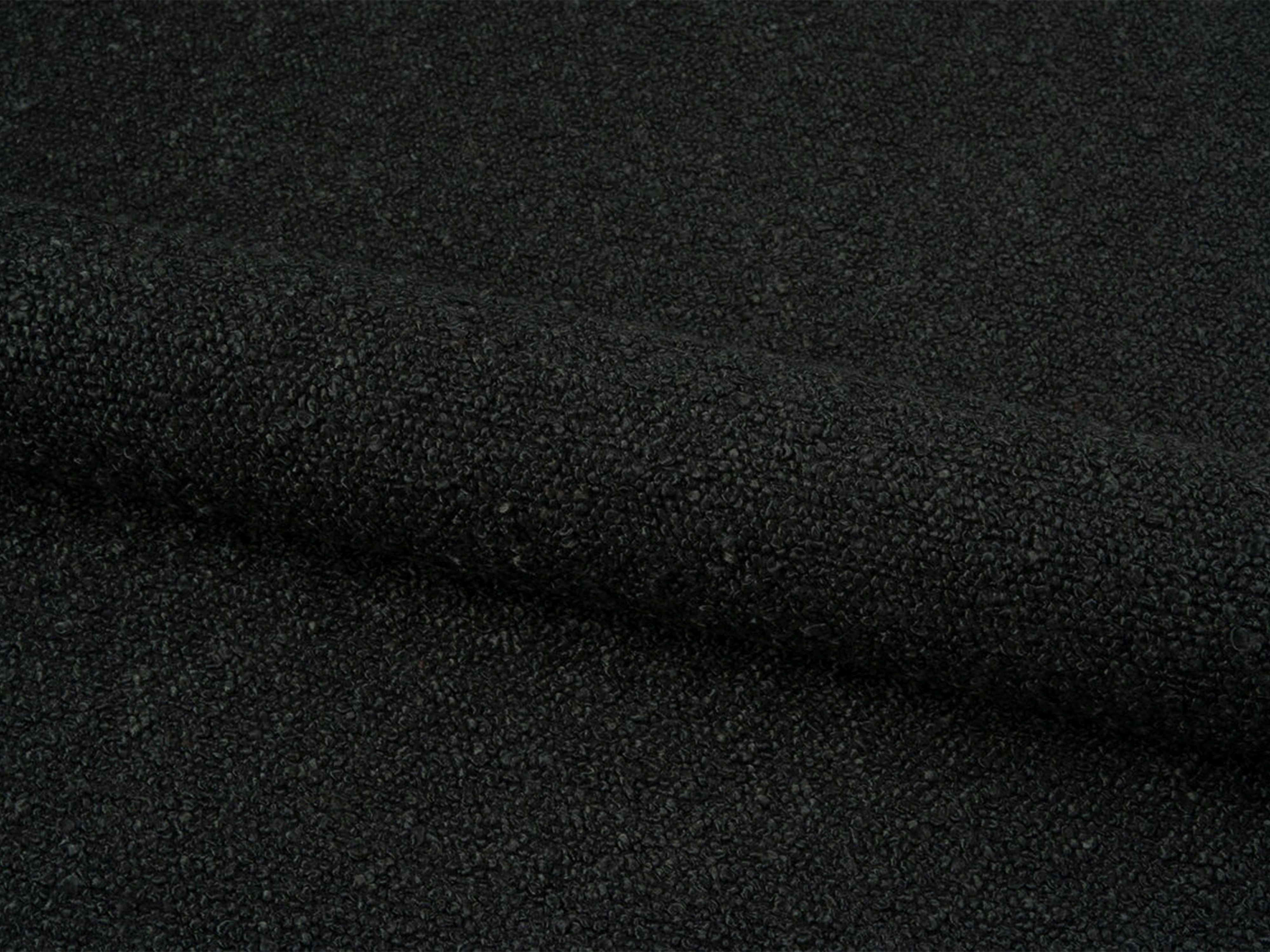 Rechtsseitige 3-Sitzer-Eckcouch JODIE in schwarzem Boucle.