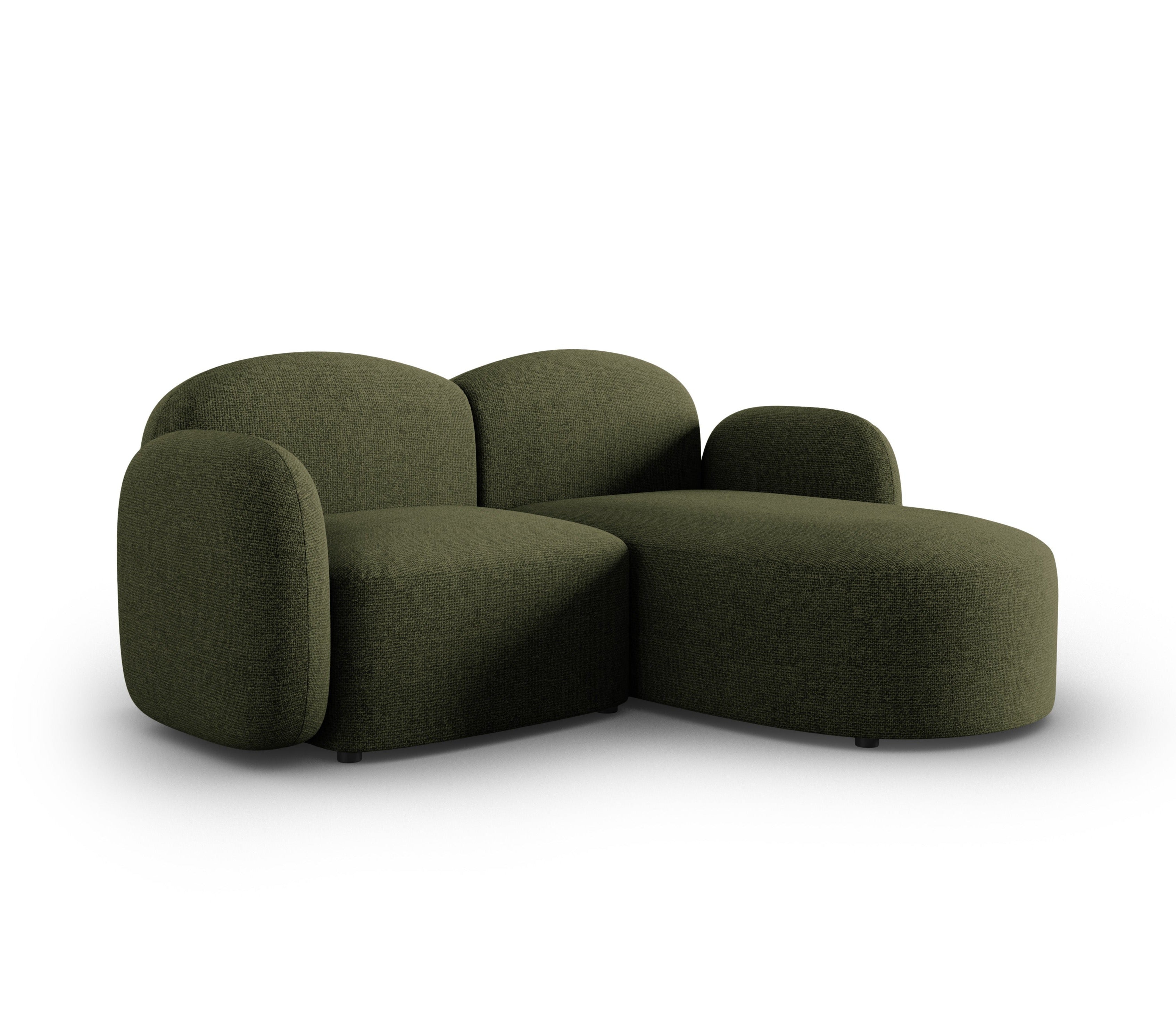 Narożnik prawostronny 3-osobowy BLAIR szenil zielony melanż Micadoni Eye on Design