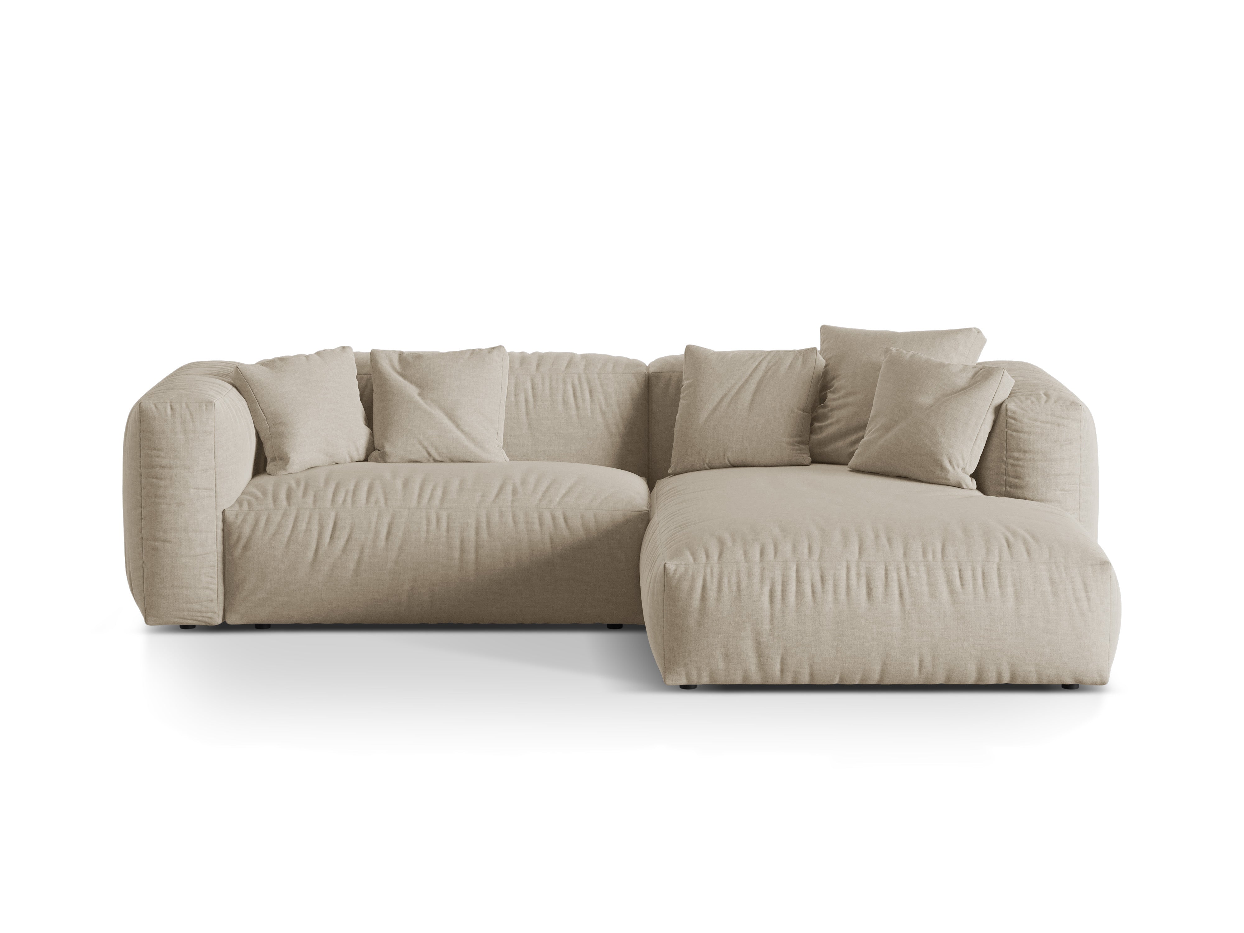 Rechtsseitige Ecke von 2-Personen Martin Light Beige