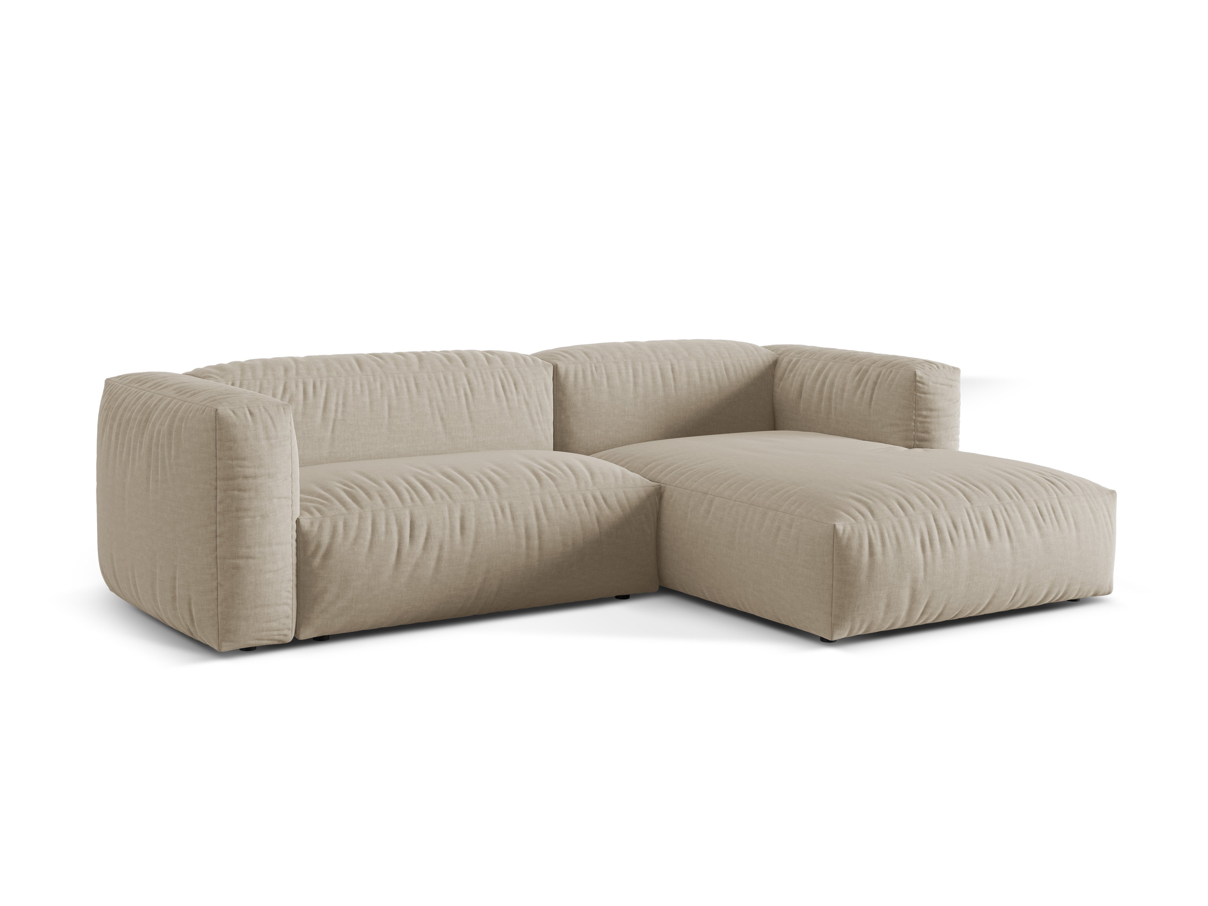 Rechtsseitige Ecke von 2-Personen Martin Light Beige