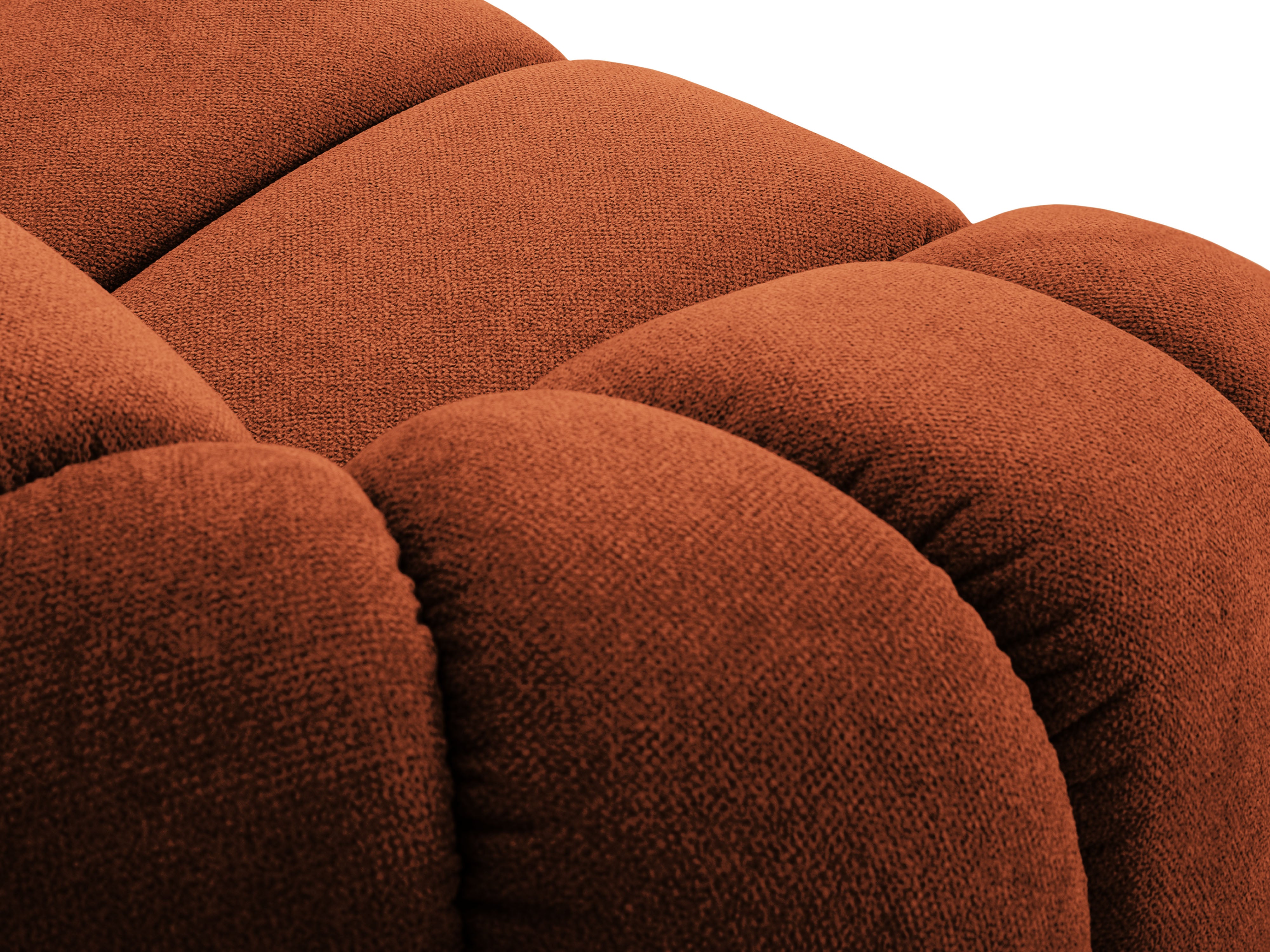 3-seater right-facing corner sofa DIANA terracotta chenille