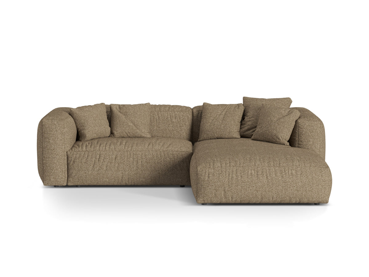 Narożnik prawostronny 2-osobowy MARTINA cappuccino boucle – Micadoni