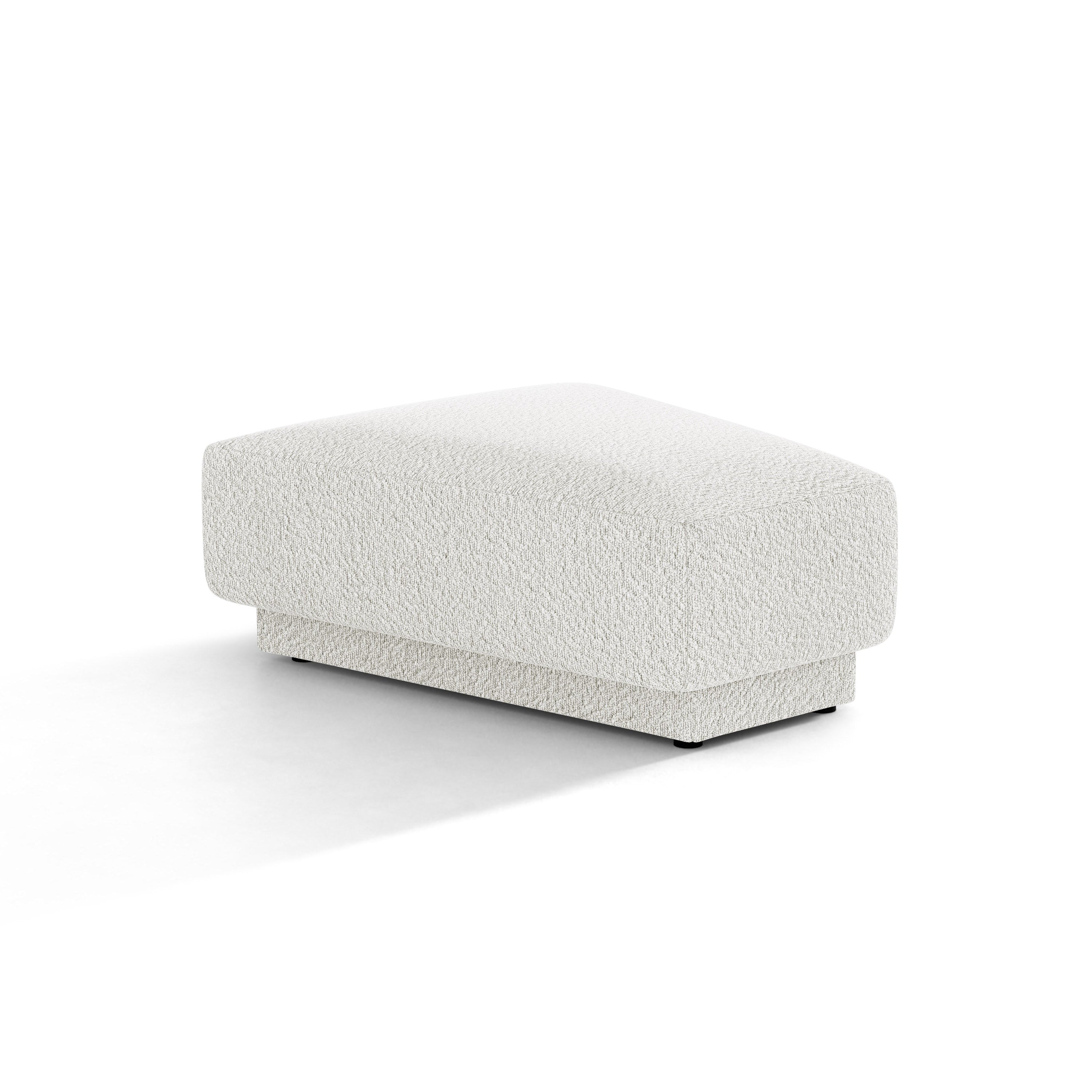 Pouf / Modul MILEY weiß Boucle