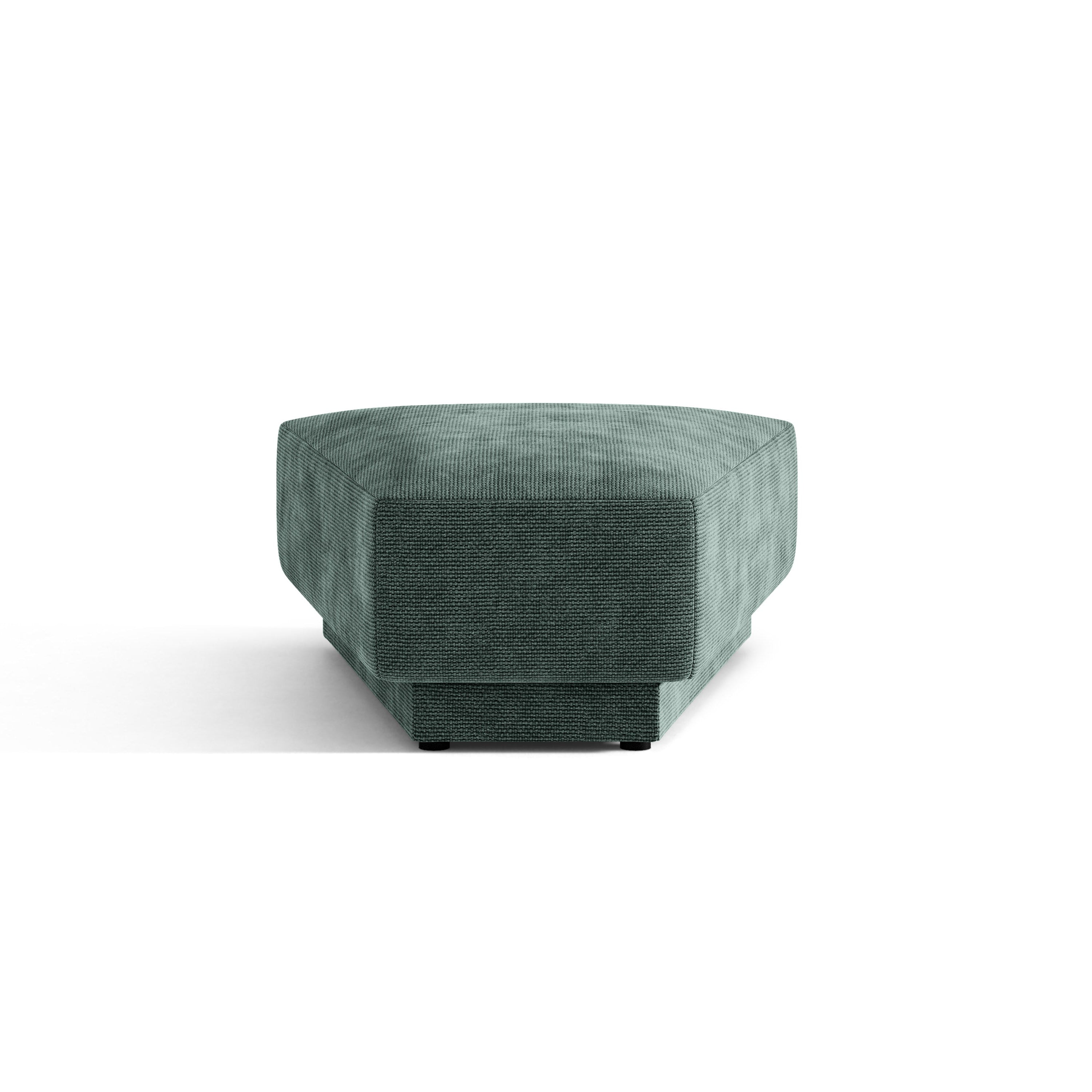 Pouf / Modul MILEY petrolblau samtig