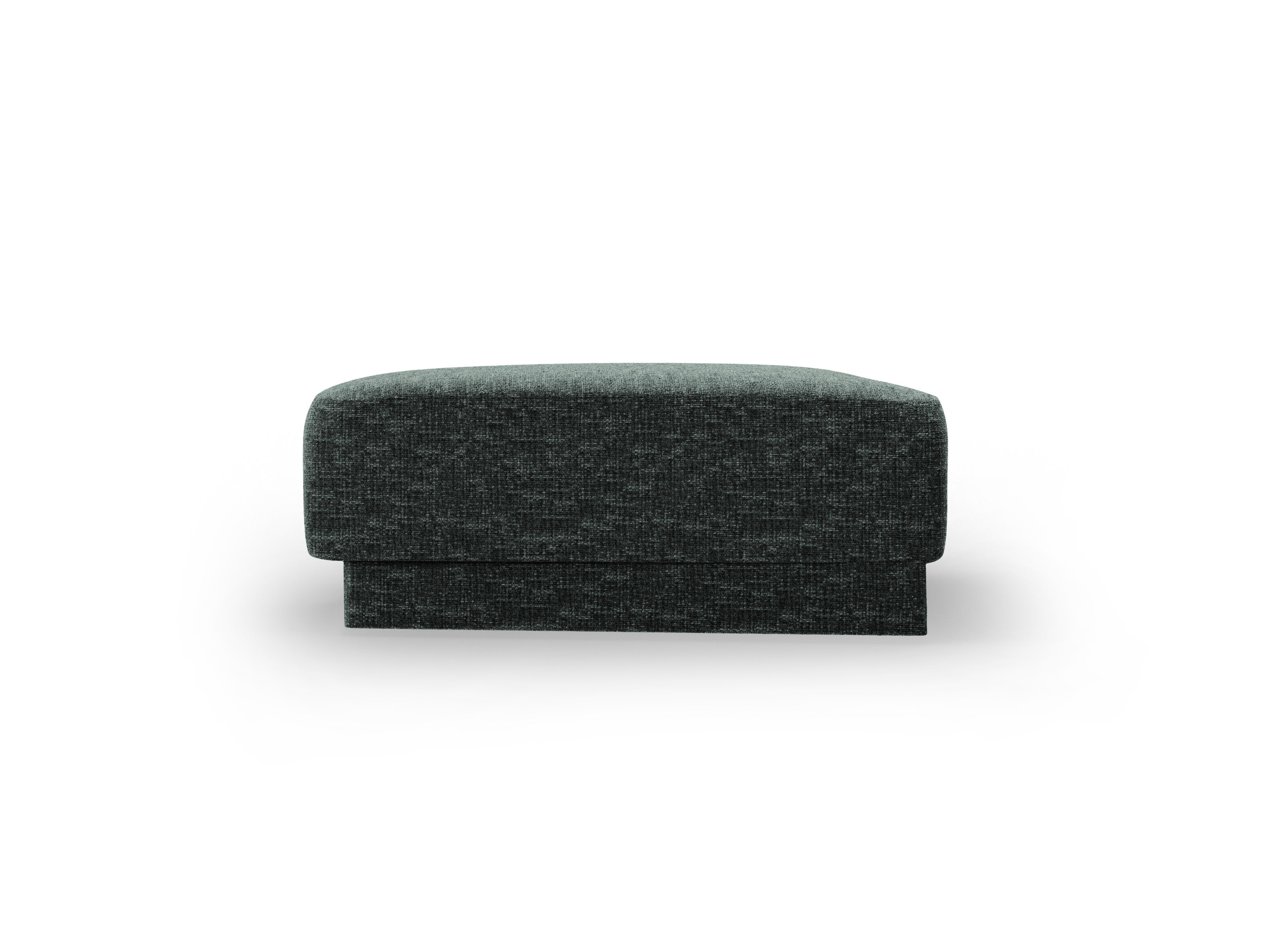 MILEY Puff in Petrol Blue Silky Chenille
