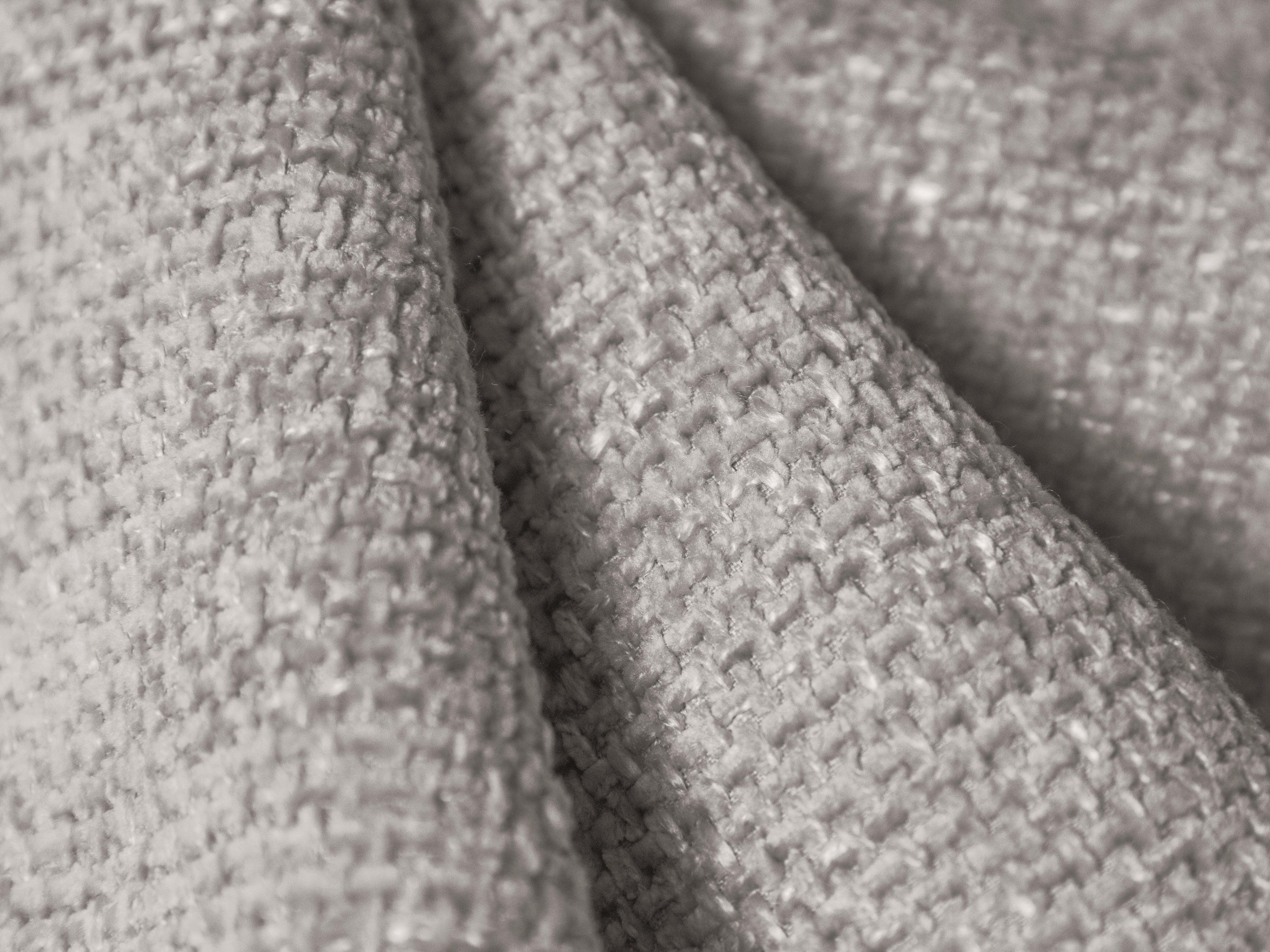MILEY Puff Light Gray Chenille Silky
