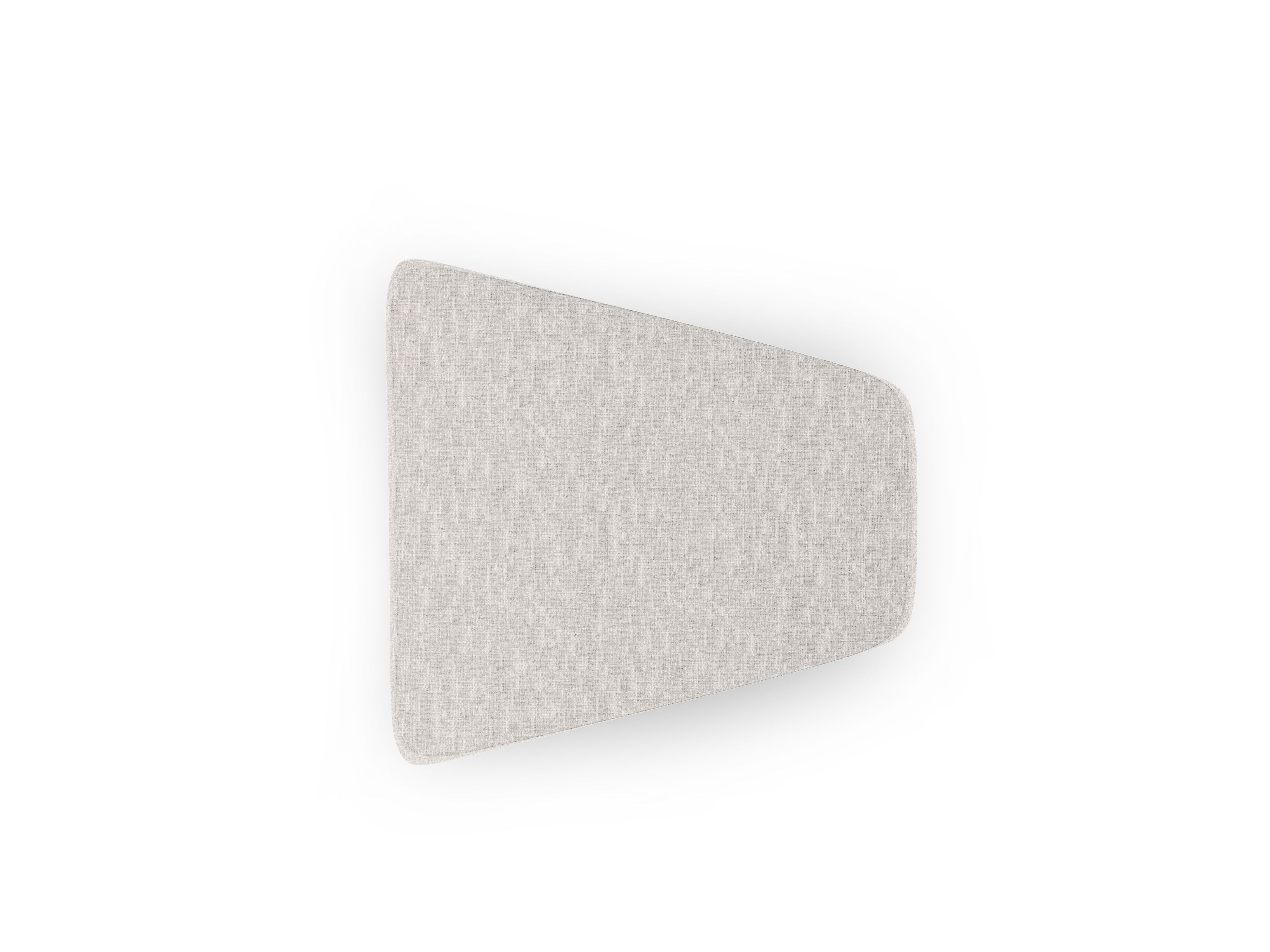 MILEY Gray Chenille Pouf