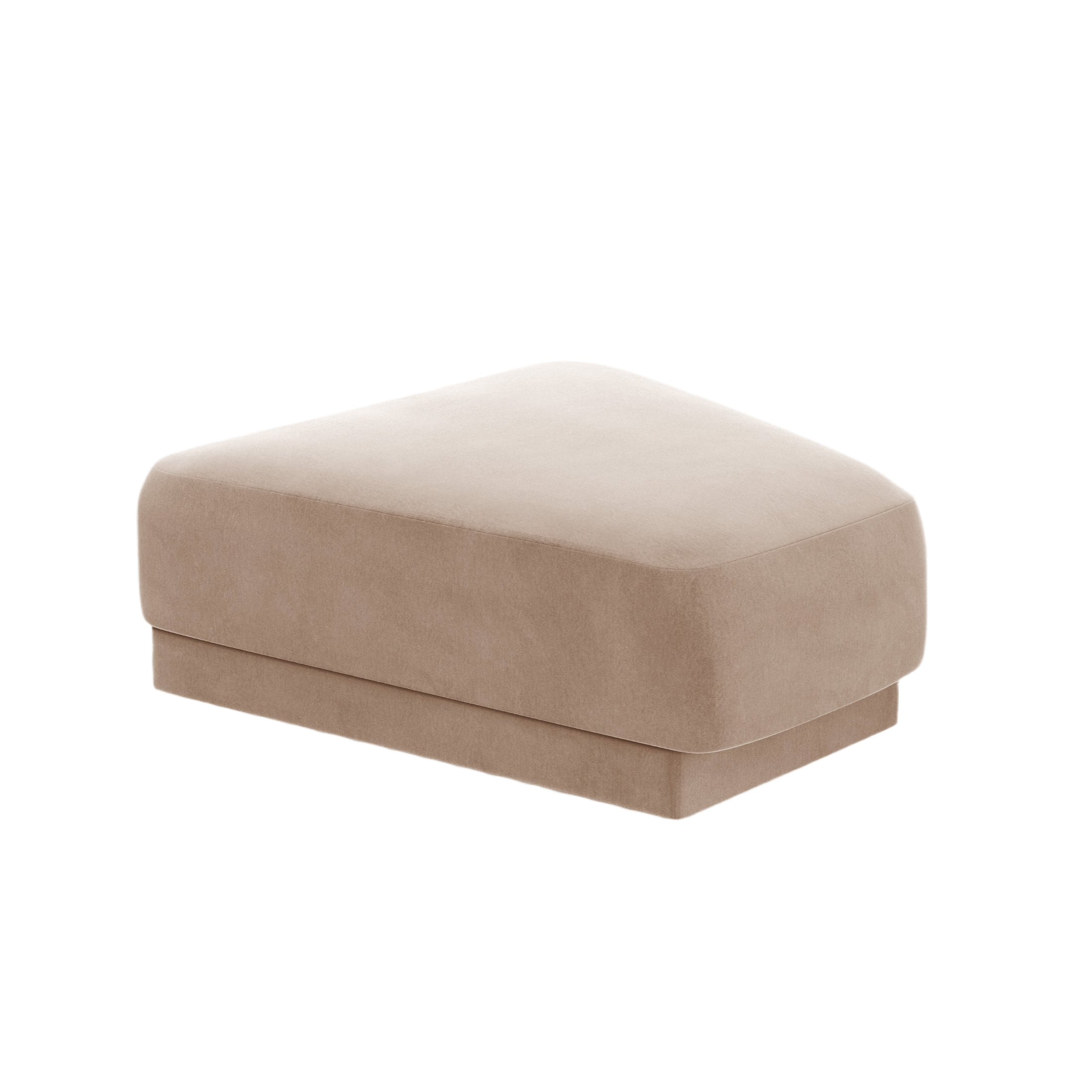 Velvet Pouf MILEY cappuccino