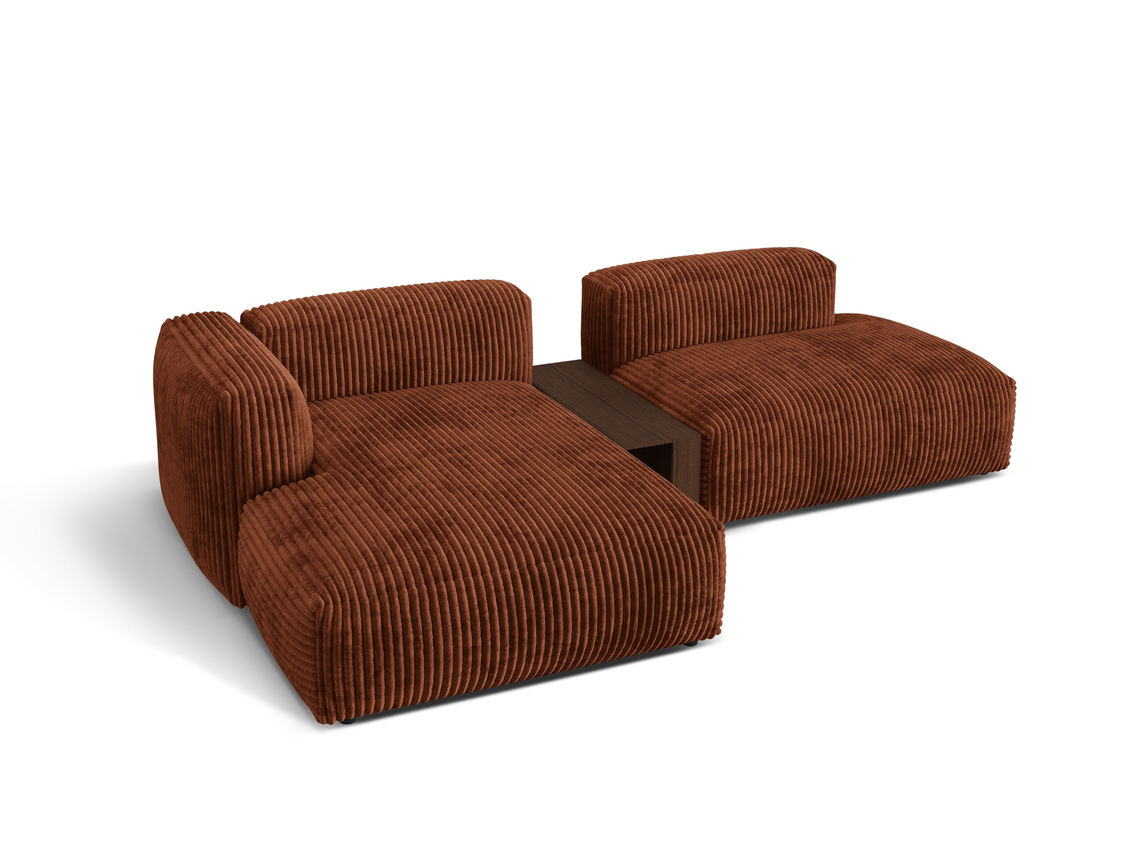 Links -Hand -Ecke mit Martins Tisch, Ziegelcord