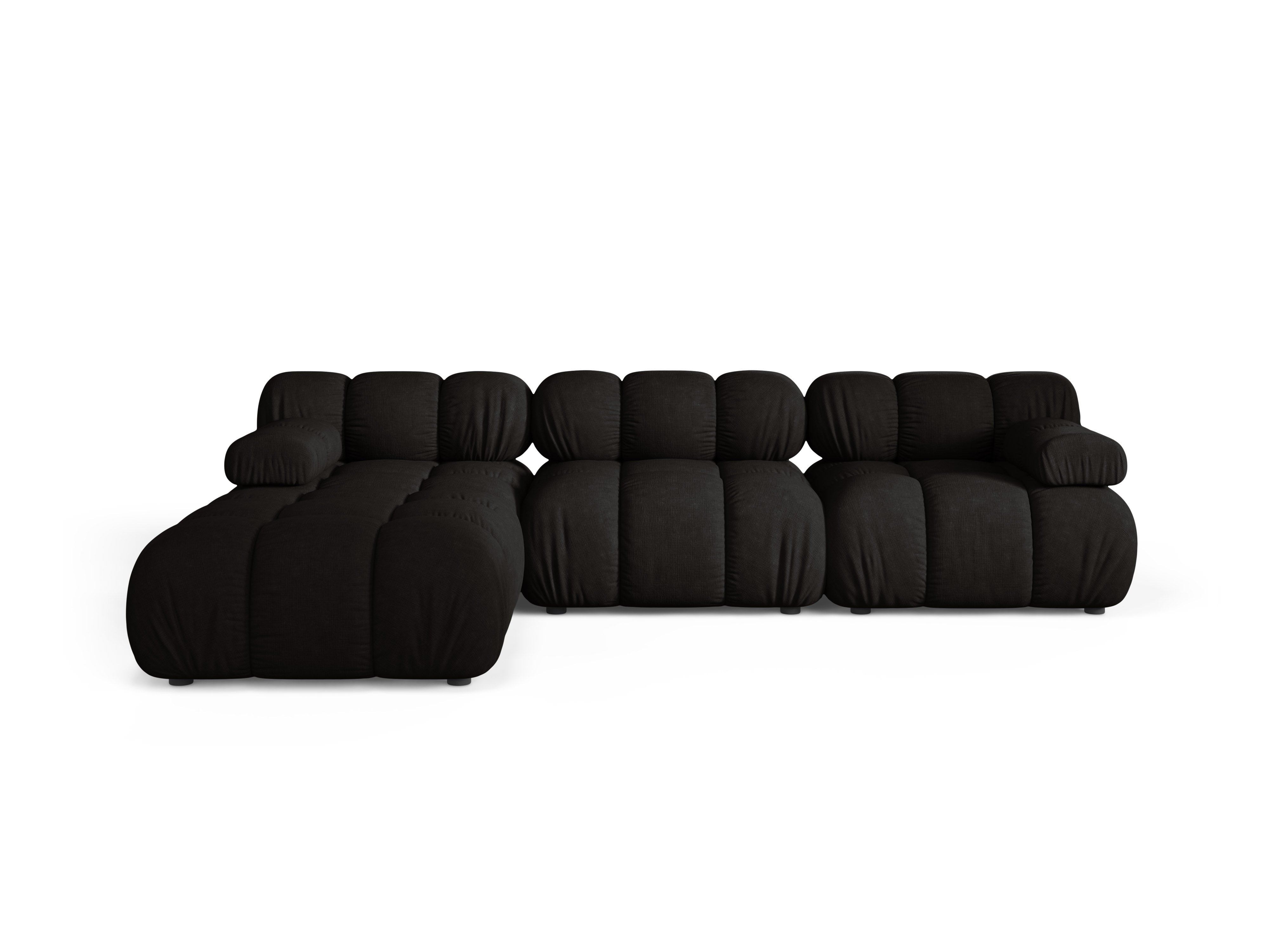 Universelle Eckcouch BELLIS schwarz