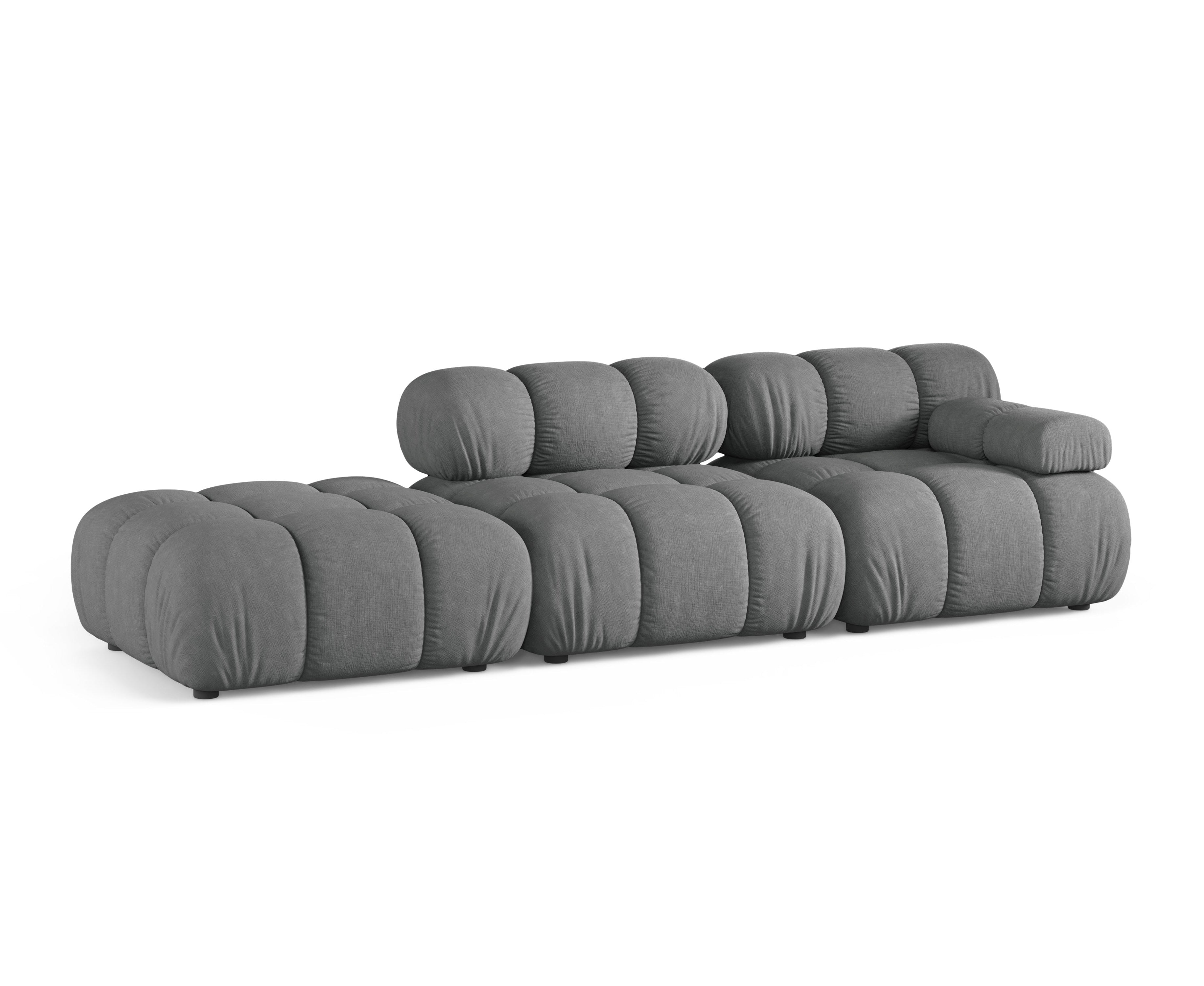 Modulares offenes Sofa BELLIS linksseitig in Grau