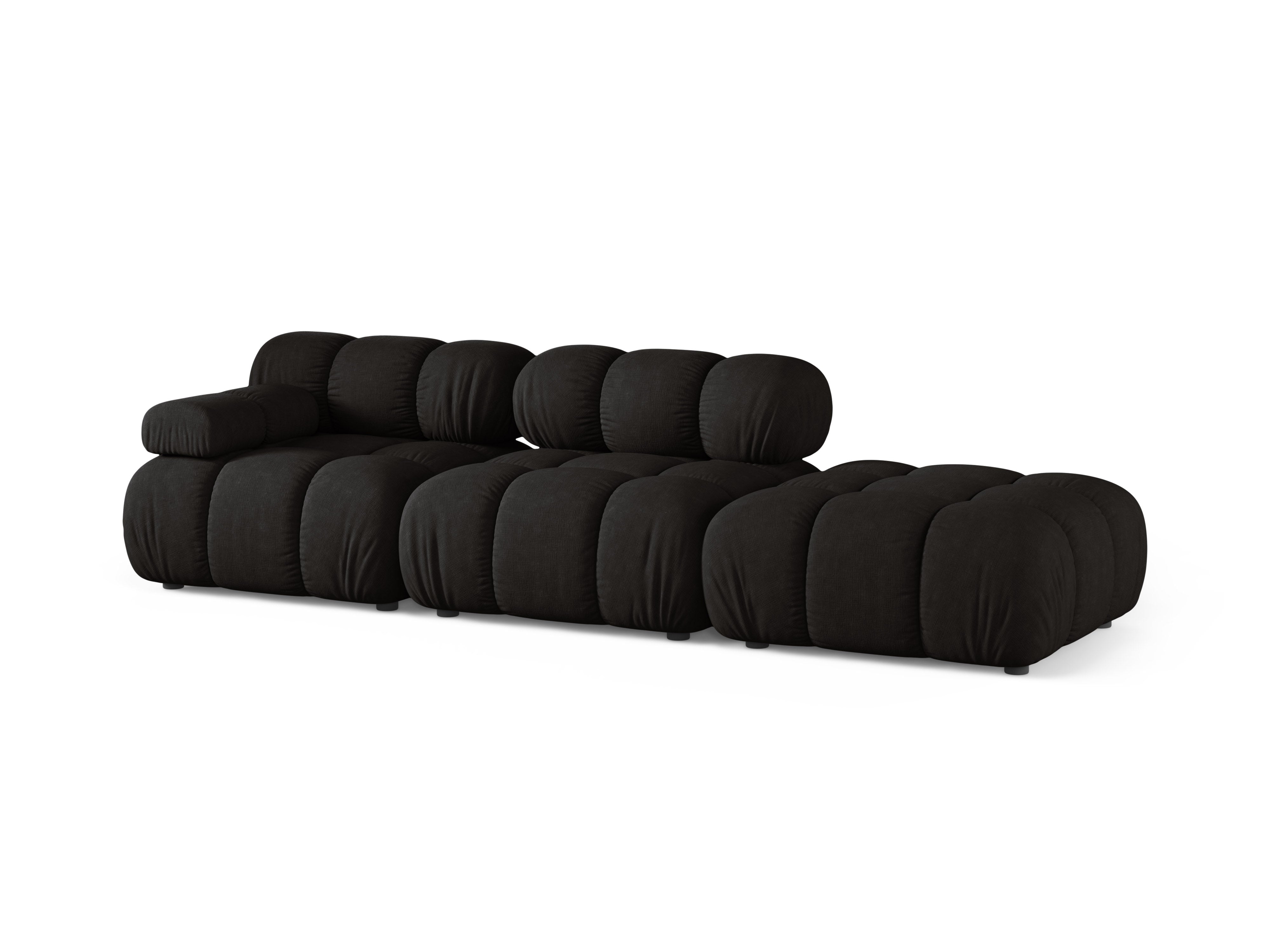 Sofa modułowa otwarta prawostronna BELLIS czarny