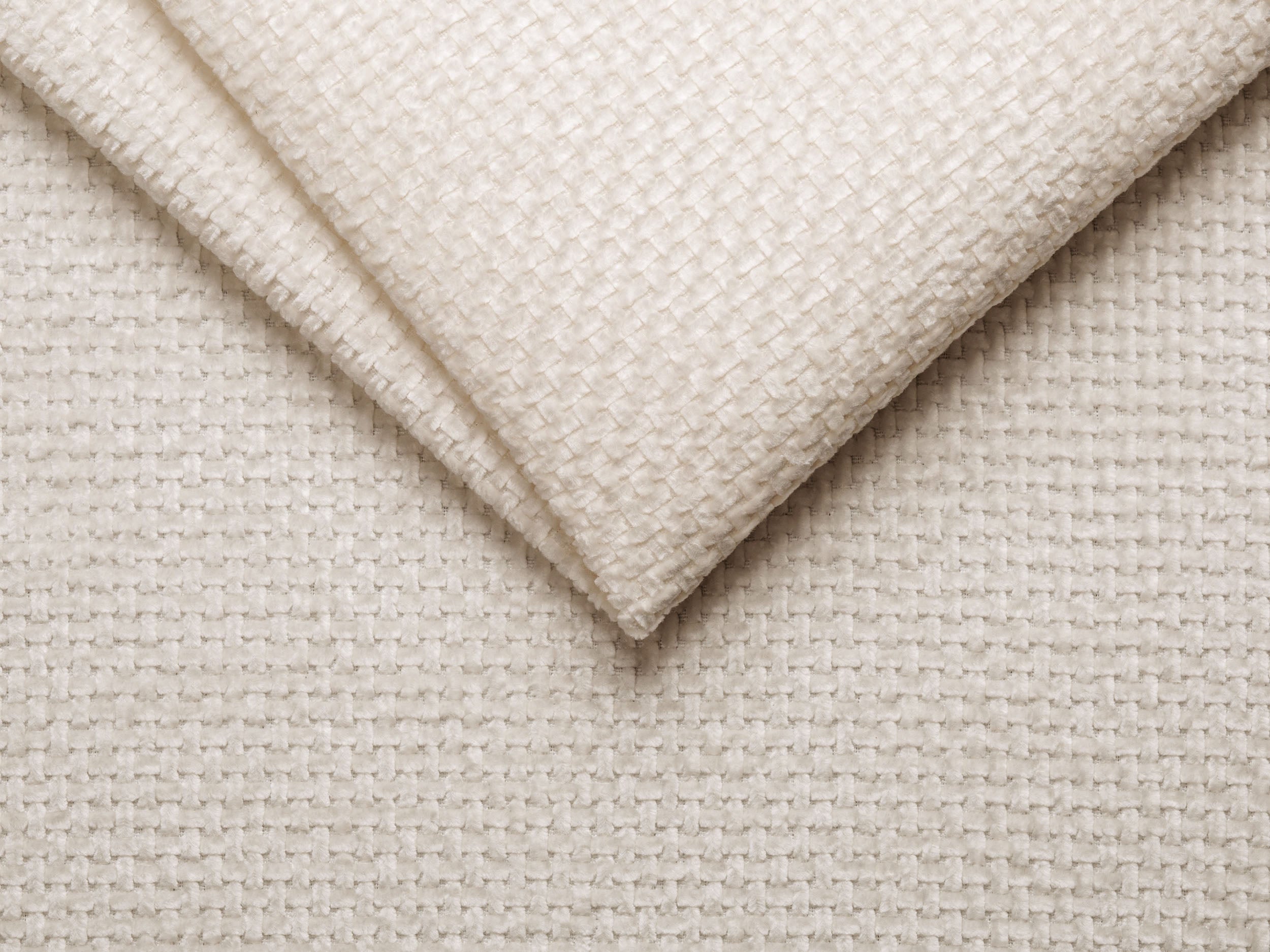 Left-facing modular corner sofa for 7 people MILEY ivory chenille