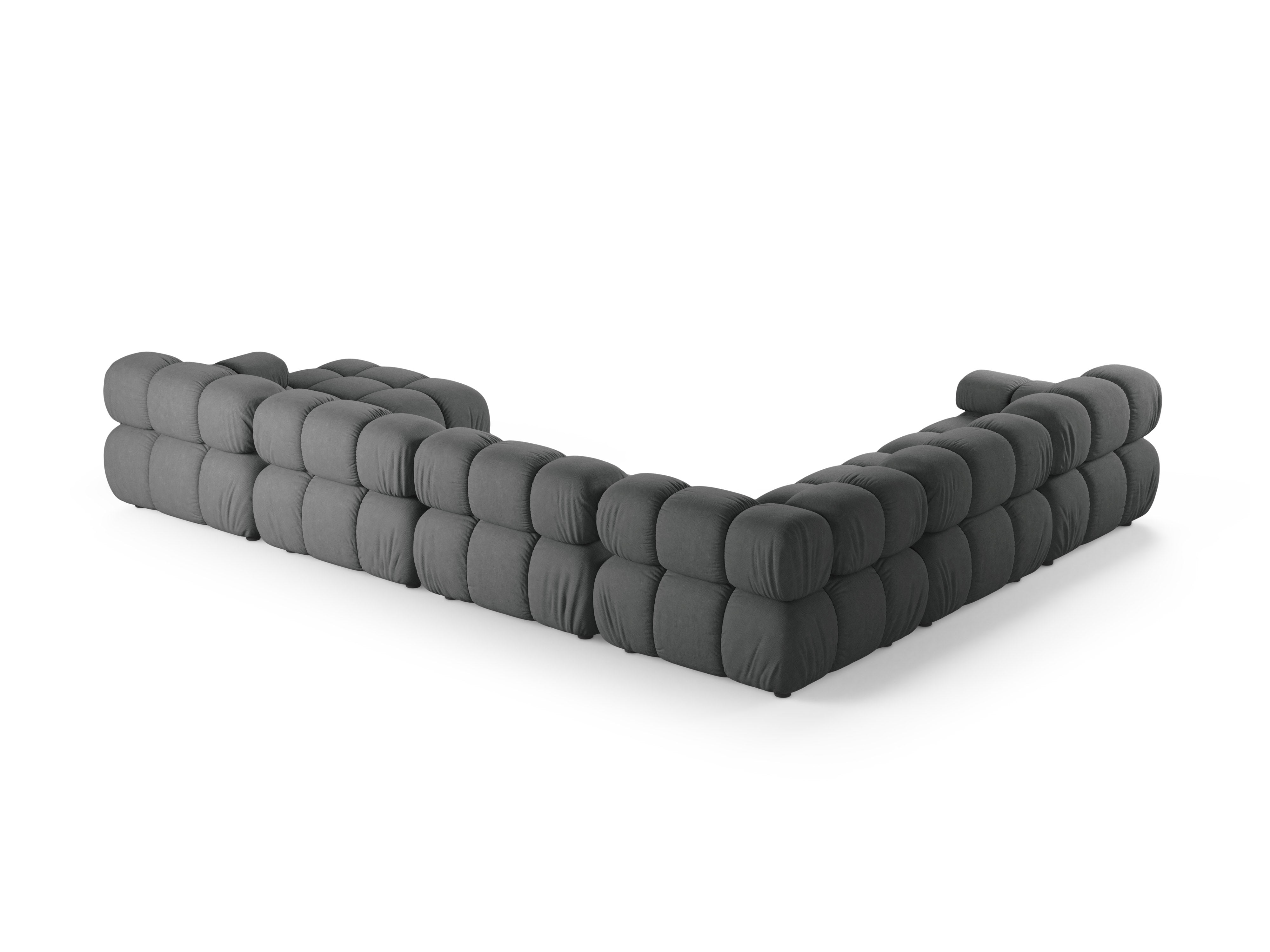 Panoramischer Ecksofa links BELLIS grau