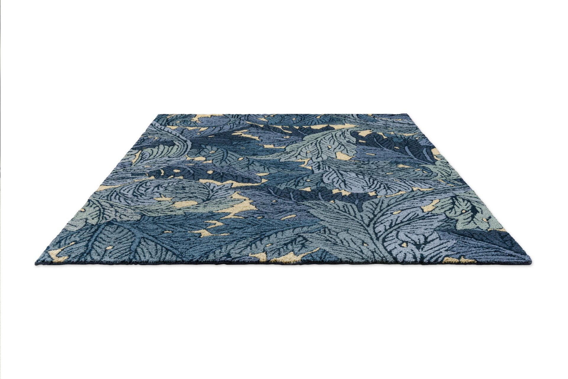 Acanthus indigo blue rug blue