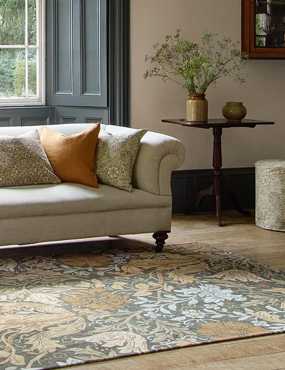 COMPTON TRELLIS Green and Brown Rug