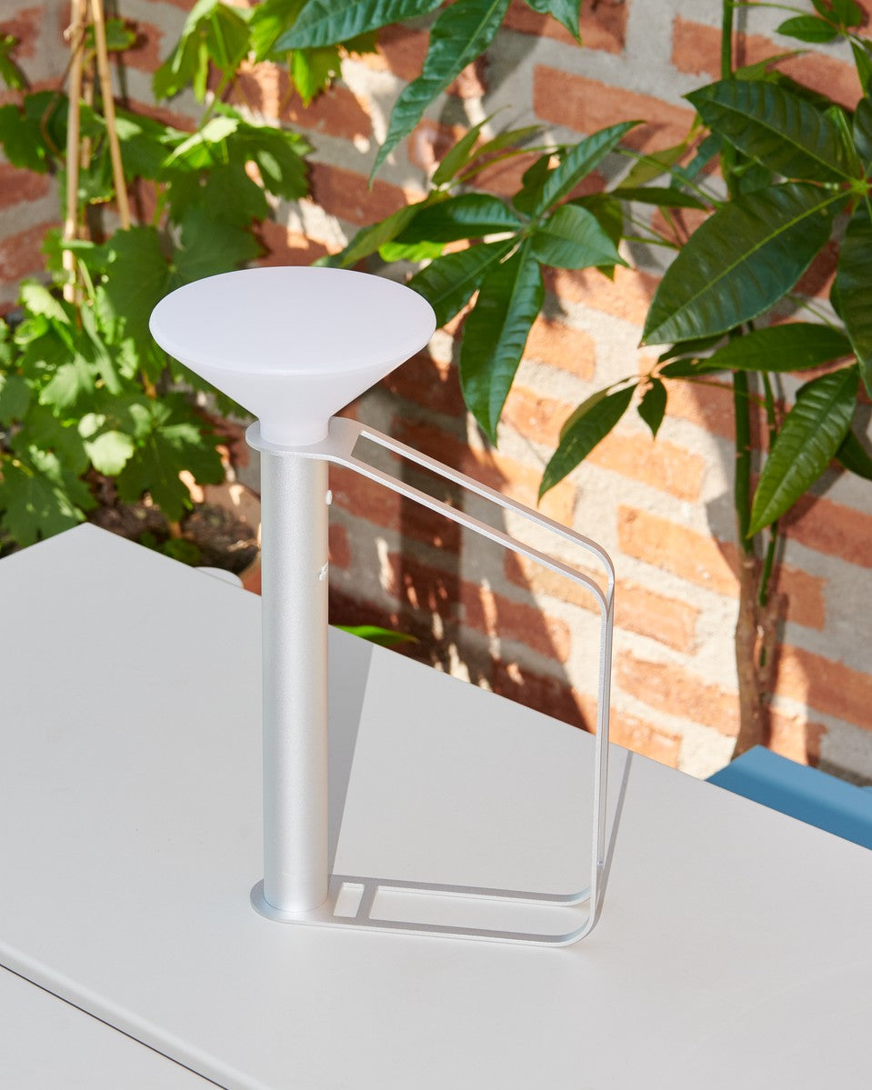 Tragbare Außenlampe PITON silber