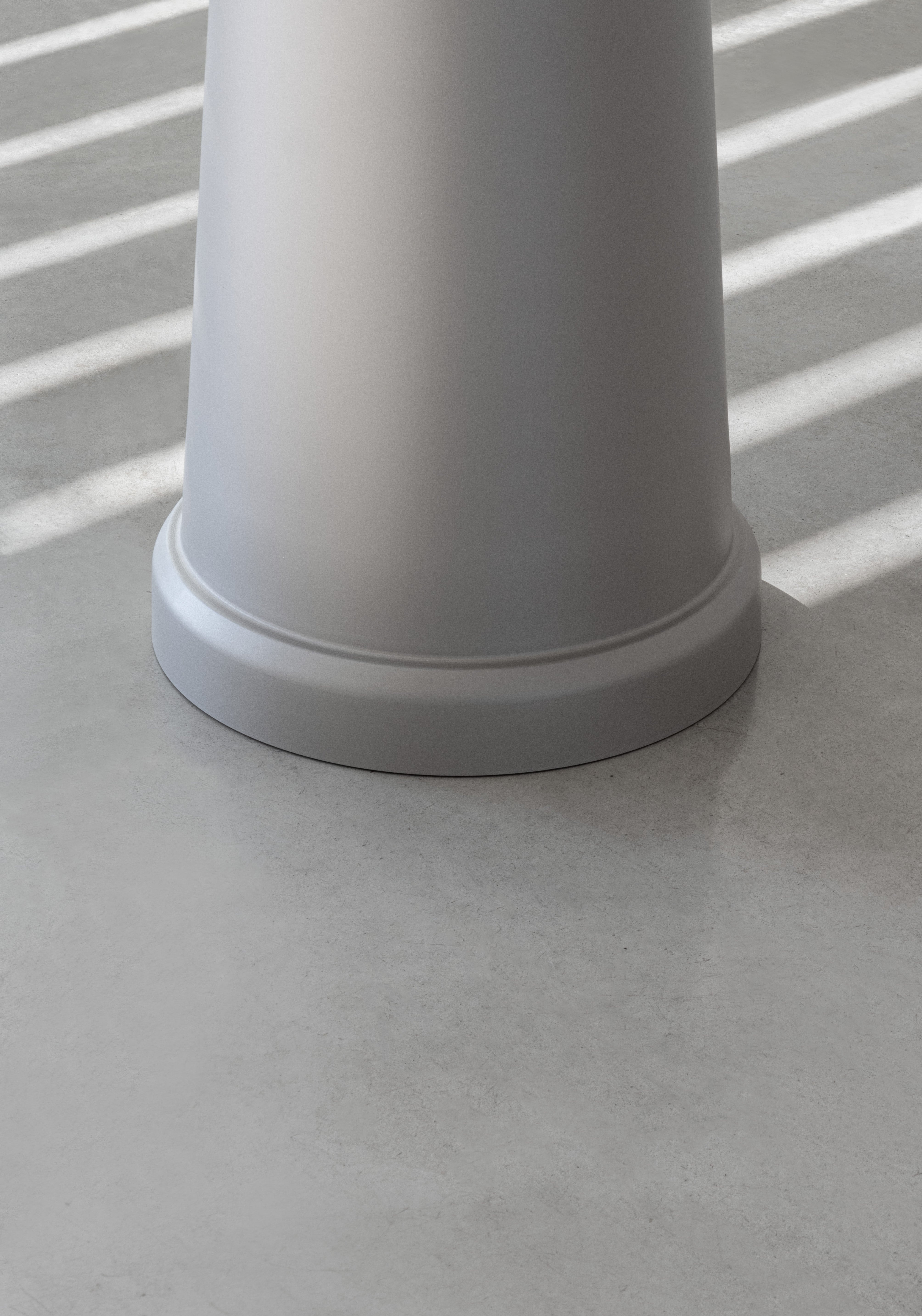 ALL-ROUND runder Tisch grau