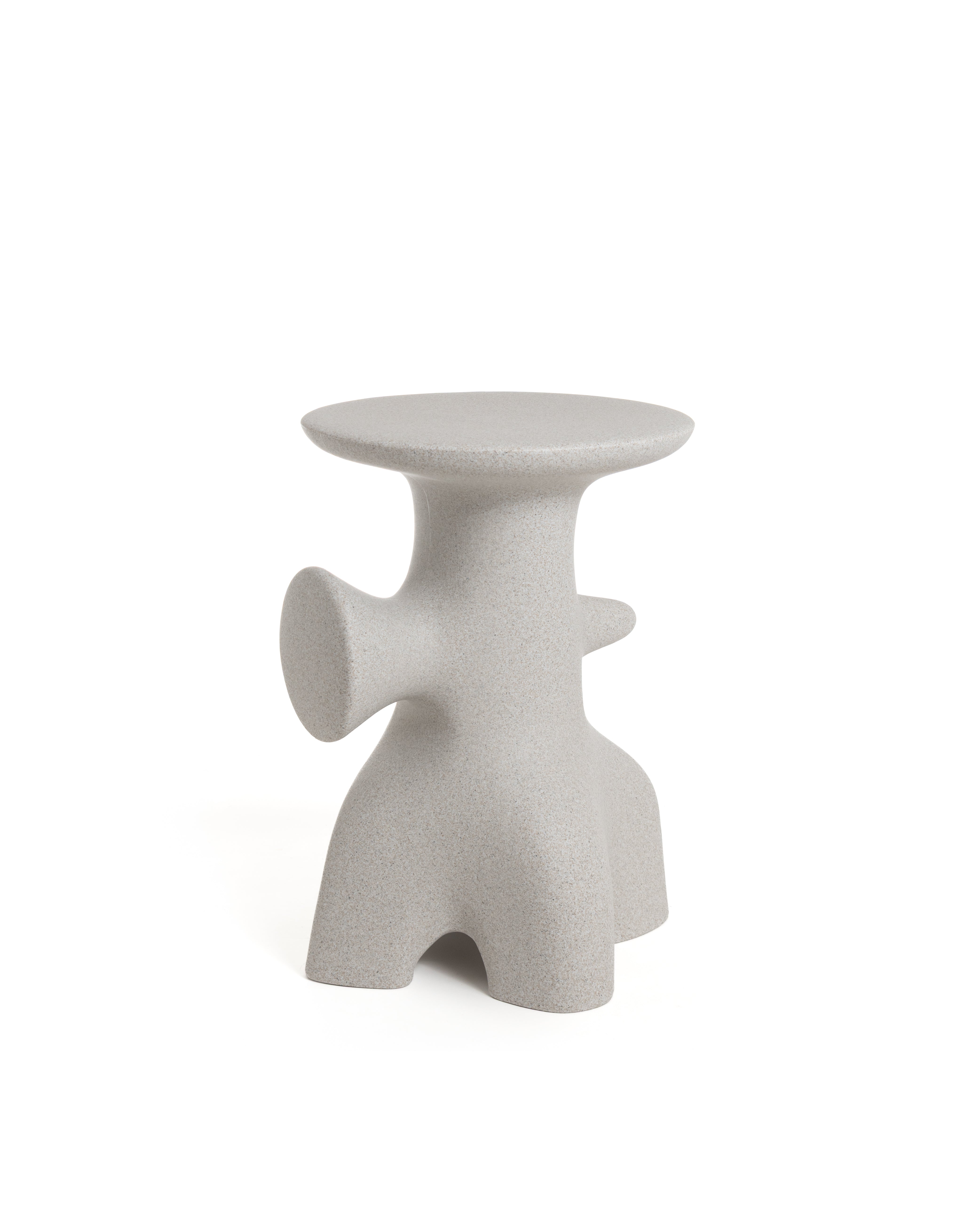 Side table ARCHEO stone gray