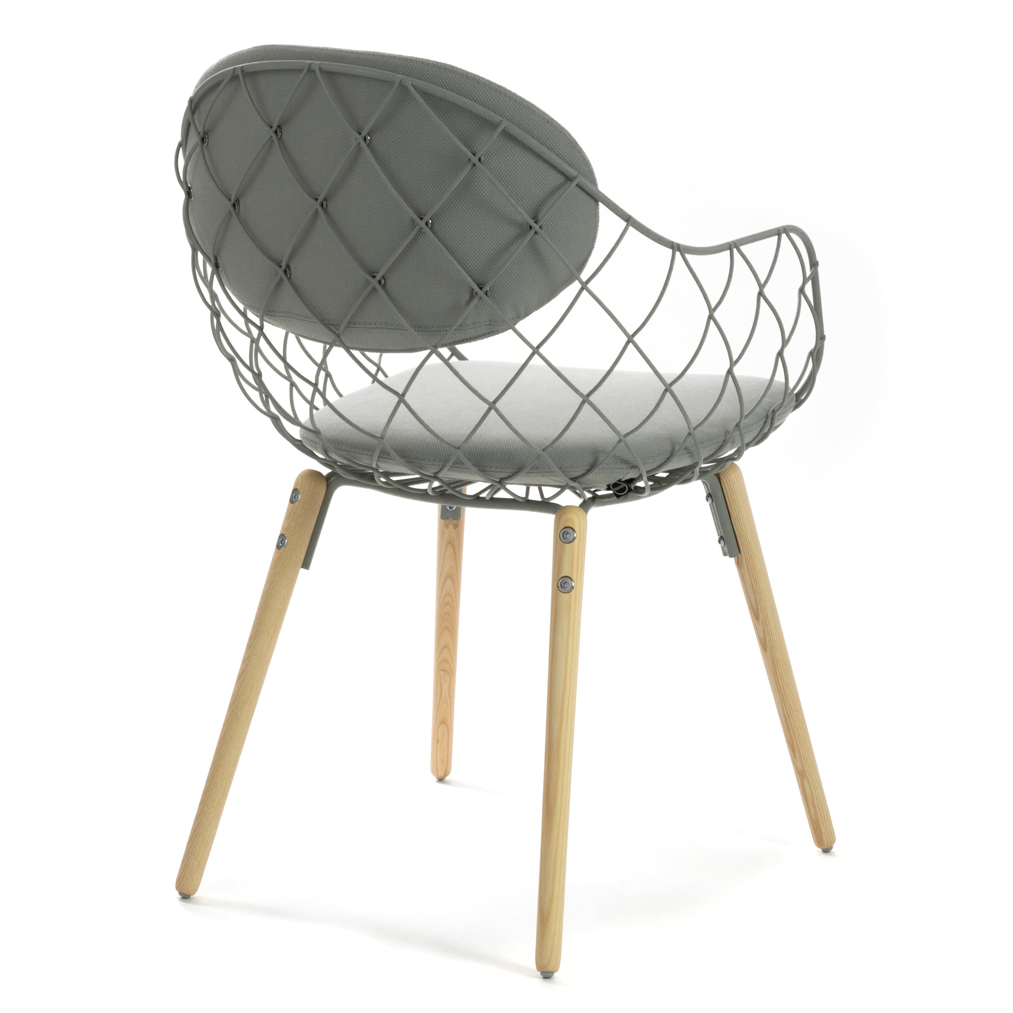 PIÑA Stuhl grau mit Eschengestell