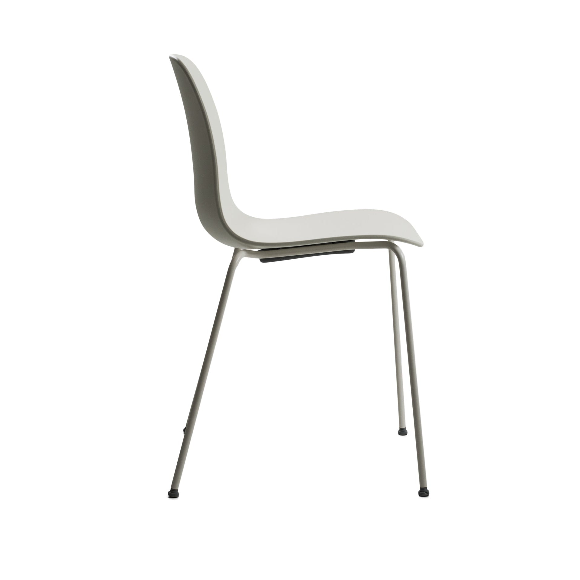 SUBSTANCE chair in white with a metal base