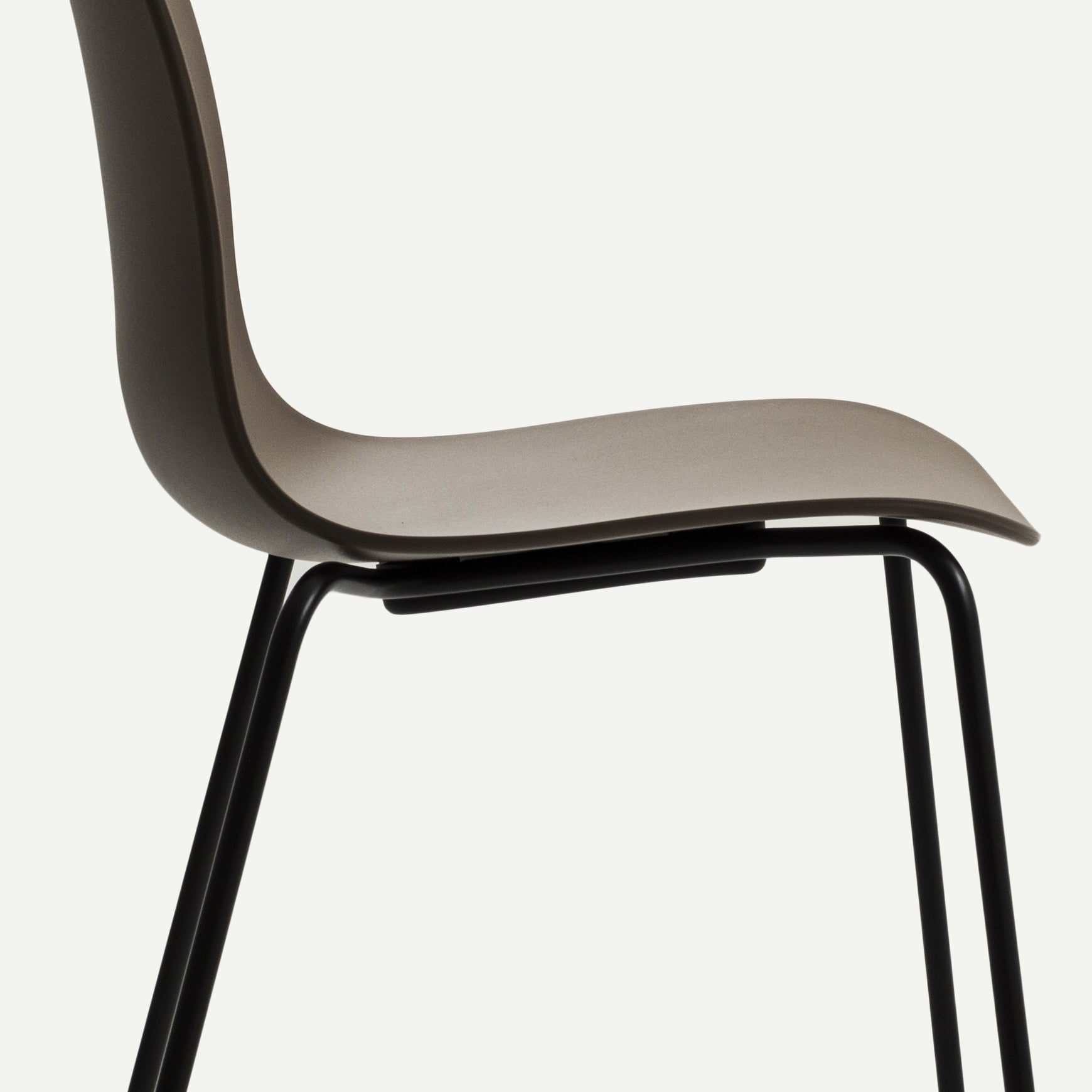 SUBSTANCE chair in white with a metal base