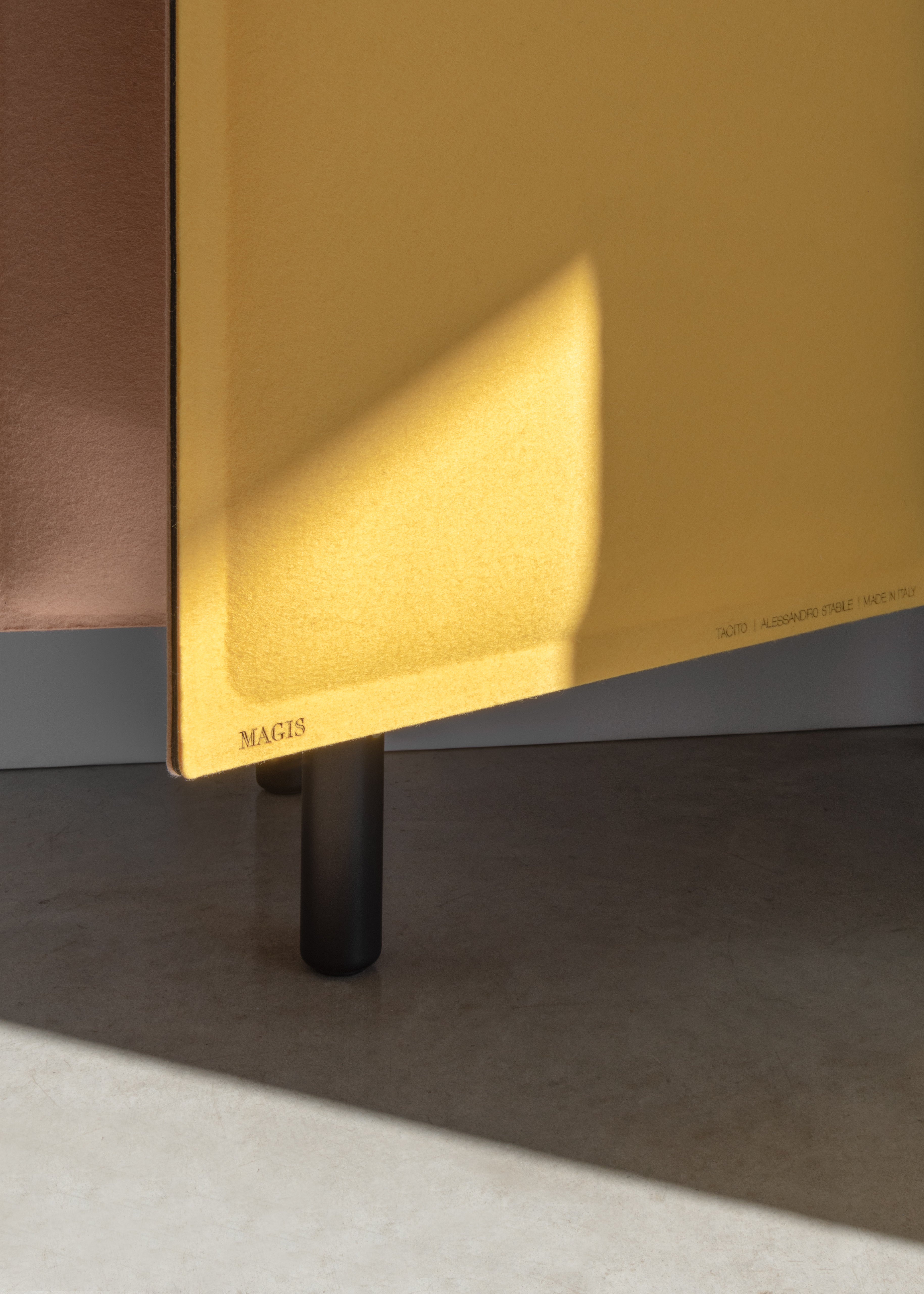 TACITO TV cabinet beige felt