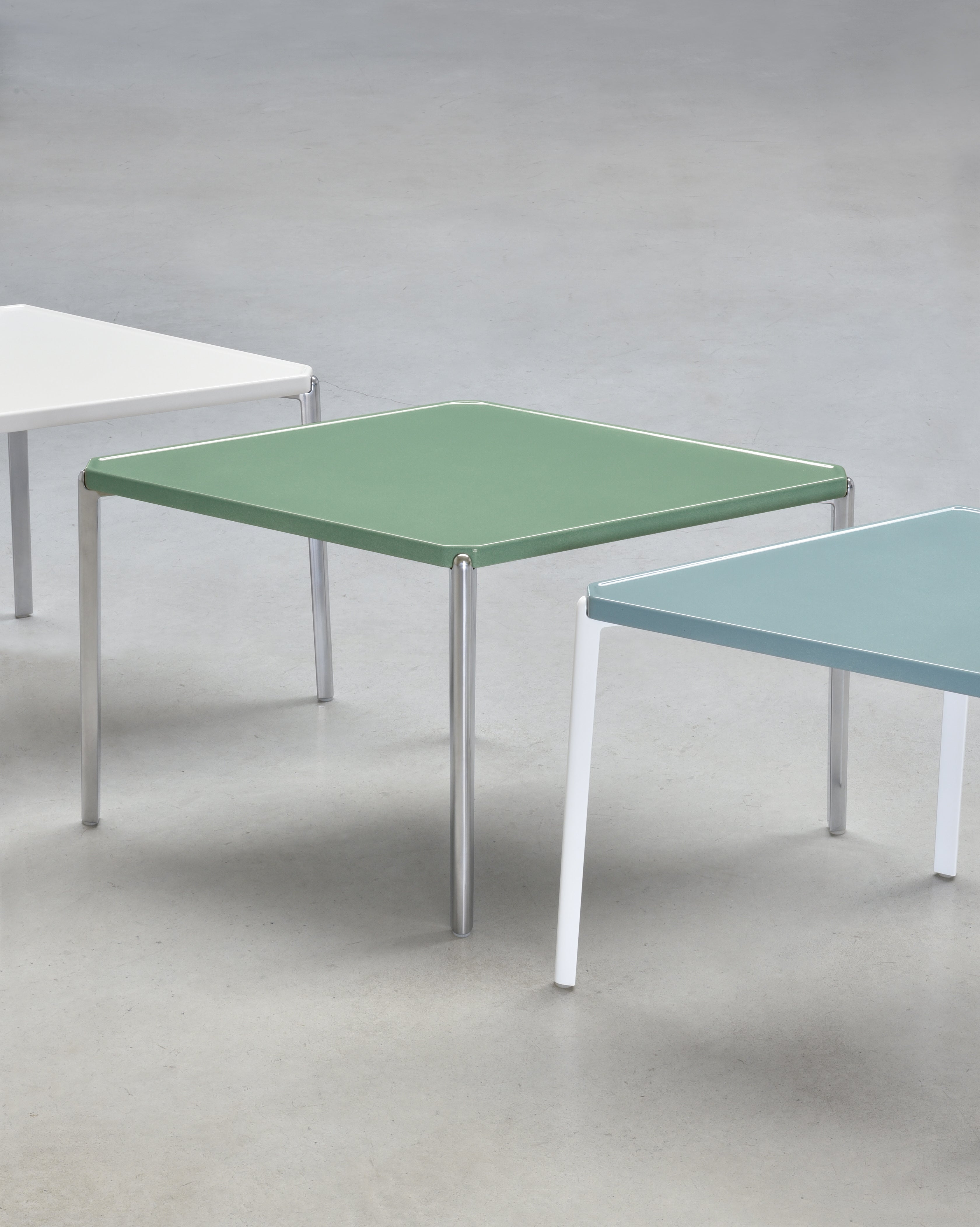 TAMBOUR cream concrete coffee table