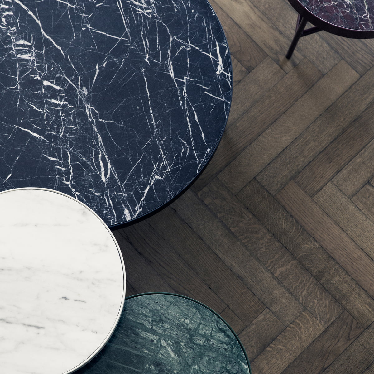 MARBLE TABLE black marble