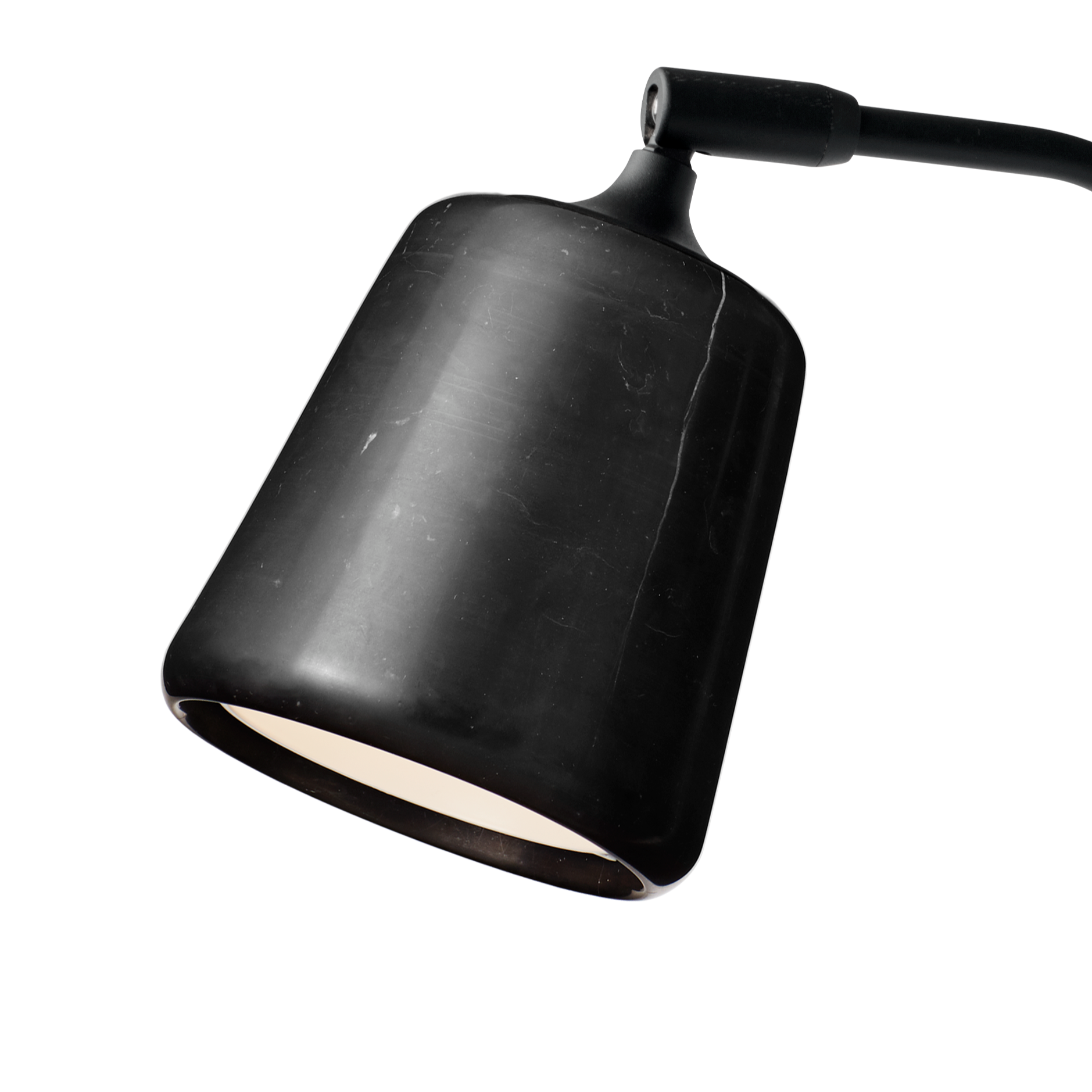 Desk lamp material black marble
