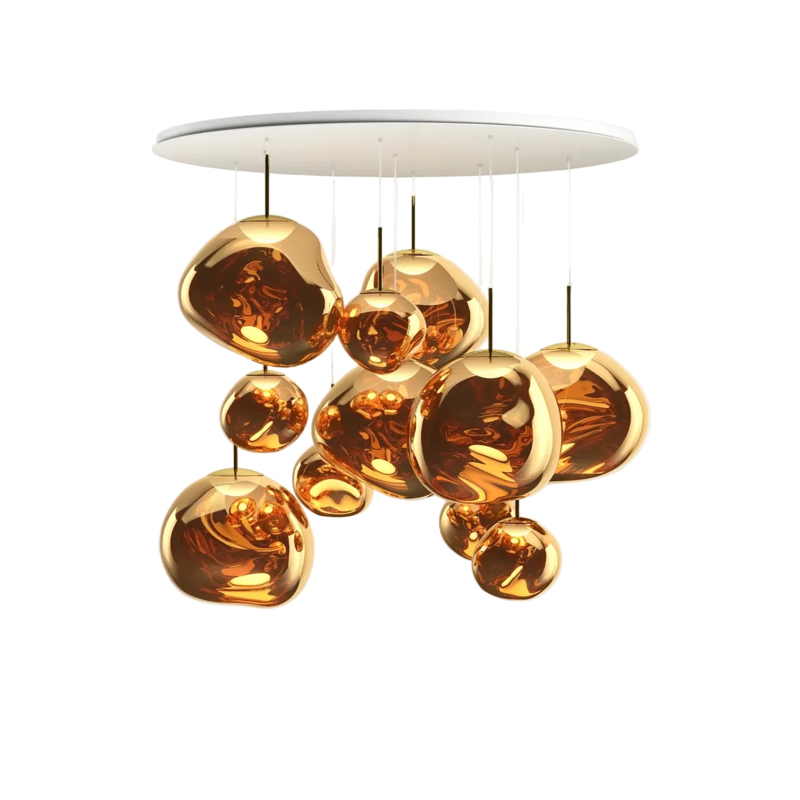 MELT MEGA Ceiling Lamp in Gold