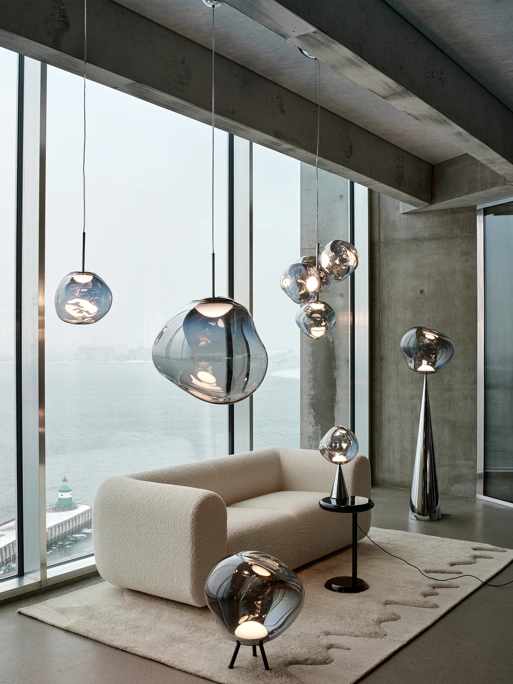 Lampa wisząca MELT nikiel