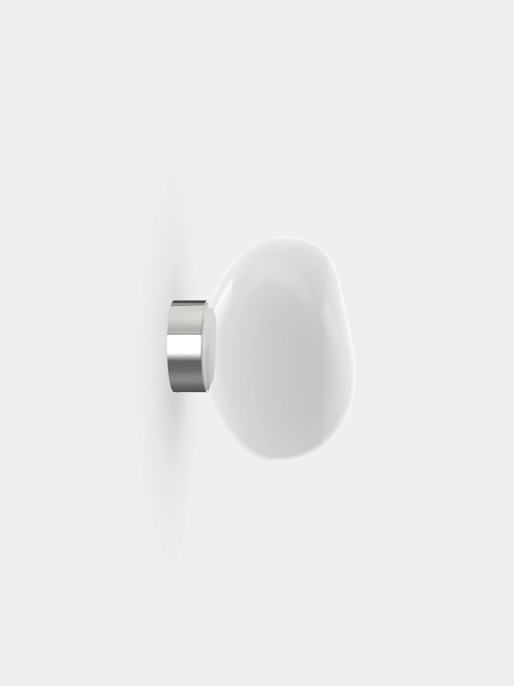 Schmelzwandlampe mit einem silbernen Finish