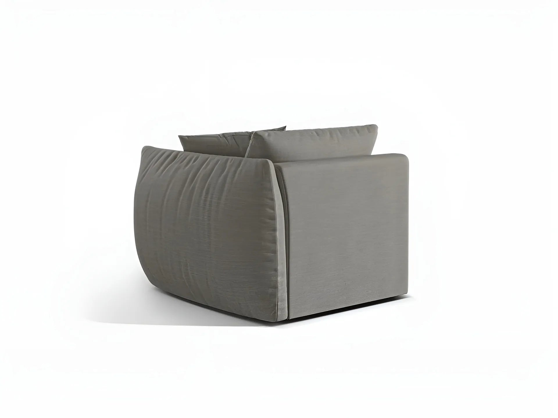 Modulares Sofa CHRIS - rechte Element graues Chenille