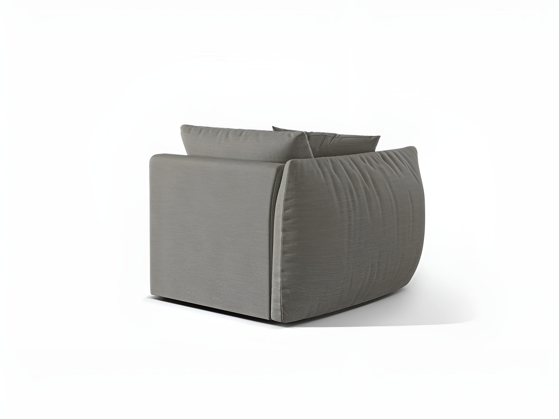 Modulares Sofa CHRIS - linkes Element graues Chenille