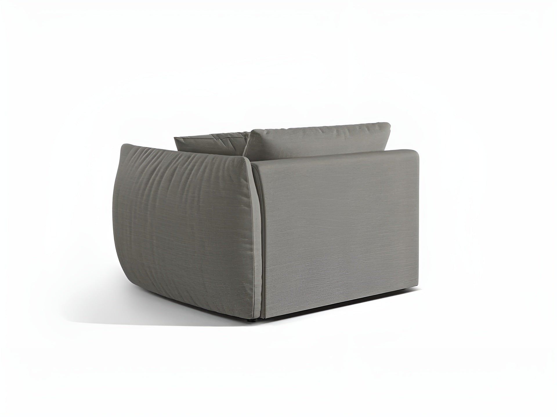 Modulares Sofa CHRIS - breites rechte Element graues Chenille