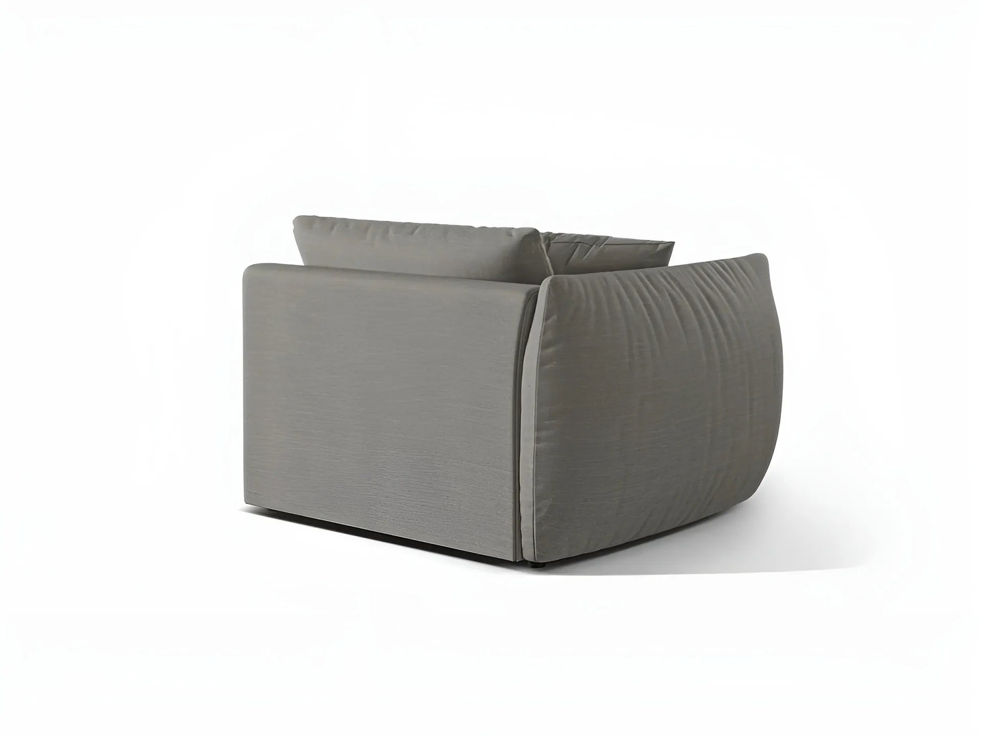 Modulares Sofa CHRIS - breites linkes Element in grauem Chenille