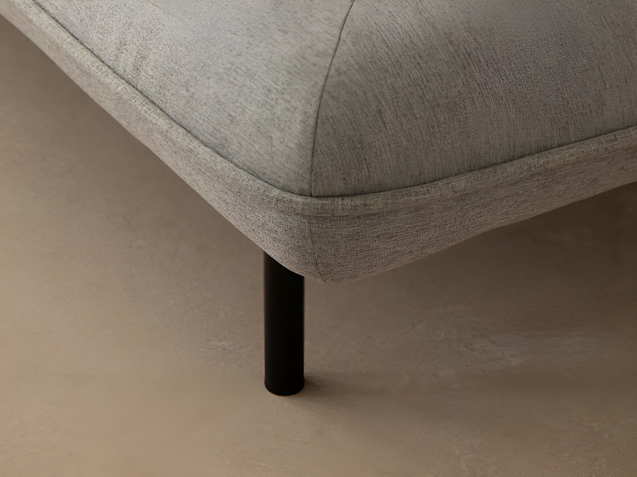 VALLS Sofa with Sleeping Function Gray Chenille