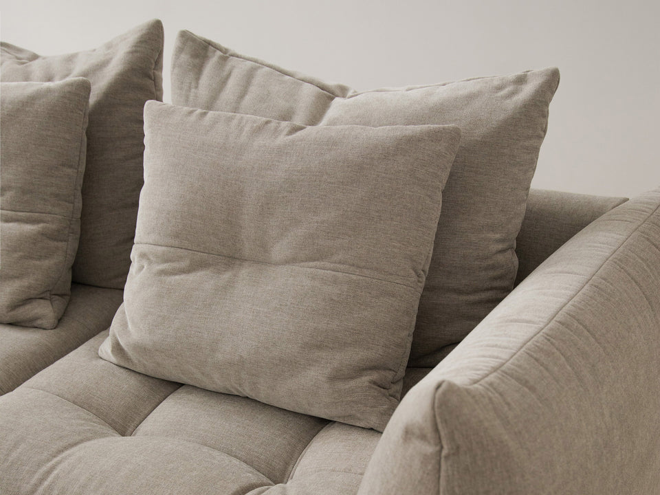 Blüte 4-Personen-Sofa Beige