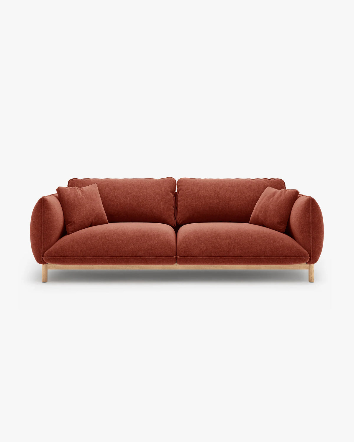 Sofa 3-sitzig ADA kastanienbraun Chenille
